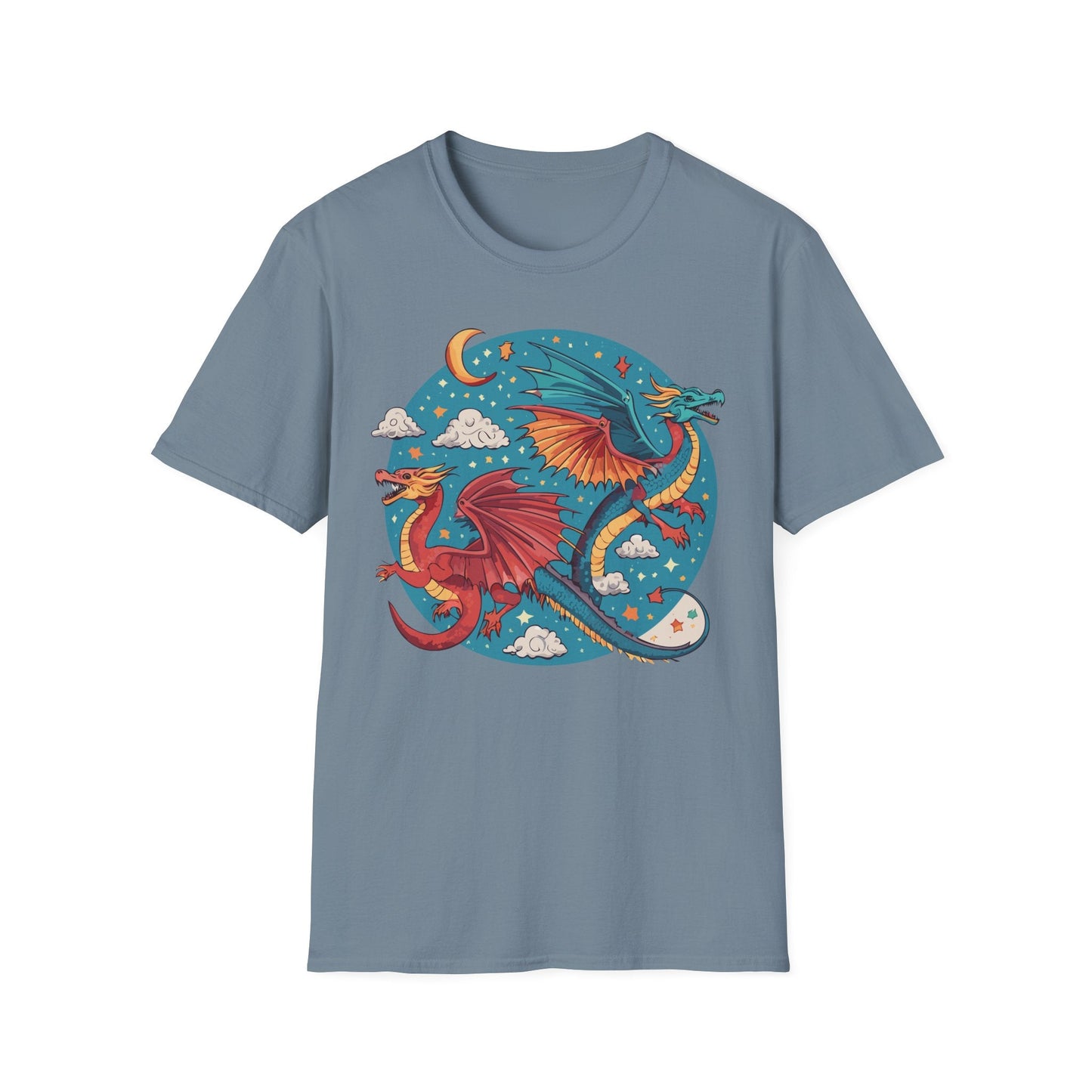 Dragon Graphic Unisex 100 Cotton Tee with Animal Artwork Design 16