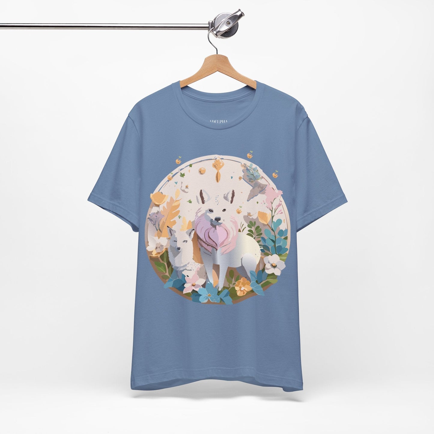 Adelpha Graphic Tee Unisex Short Sleeve Shirt With Vintage Art Design For Everyday Wear
