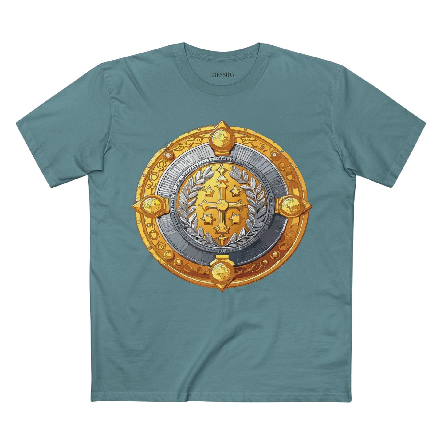 Antique Gold Coin Graphic Design T-Shirt Unisex 100 Cotton With Golden Print Artwork Tee 12