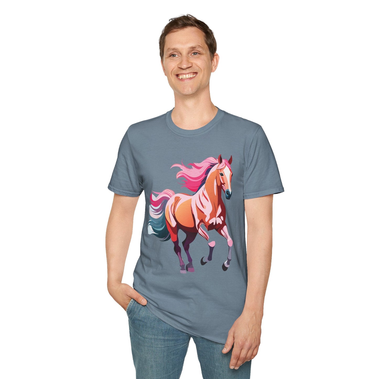 Horse Shirt Gildan Softstyle Tee Unisex 100 Percent Ring Spun Cotton