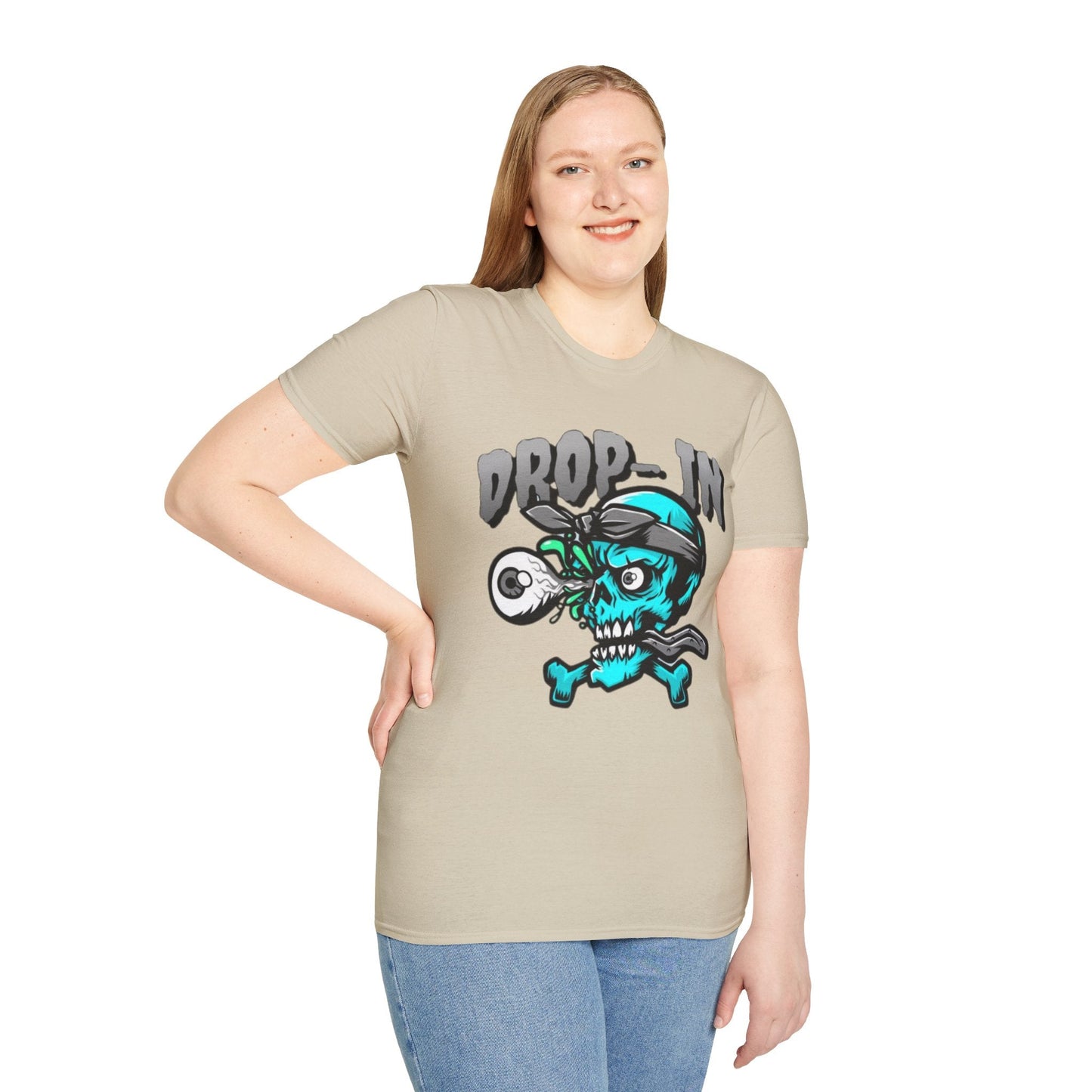 Unisex Skull T Shirt Skeleton Shirt With Skull Artwork Gildan Softstyle 64000 Cotton Tee