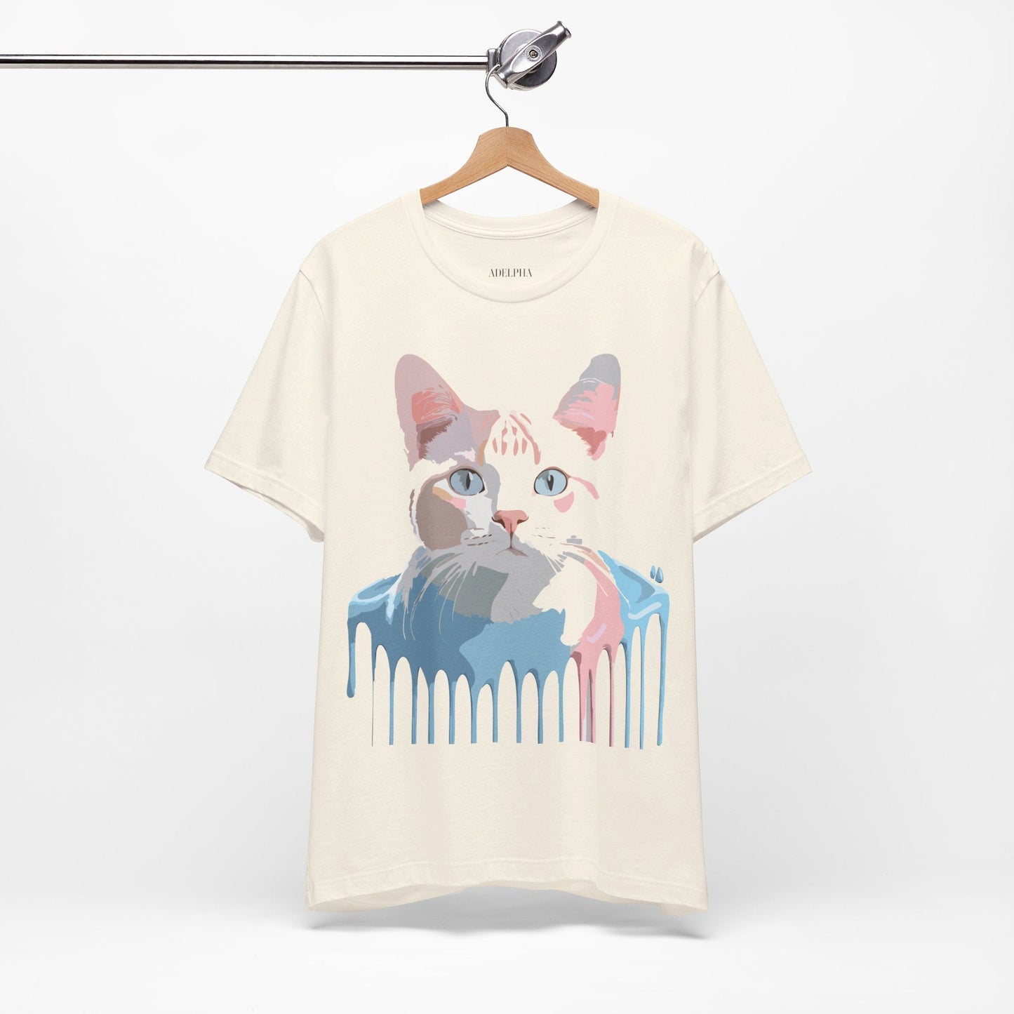 Adelpha Cat Graphic T Shirt Unisex Short Sleeve Vintage Artwork Tee