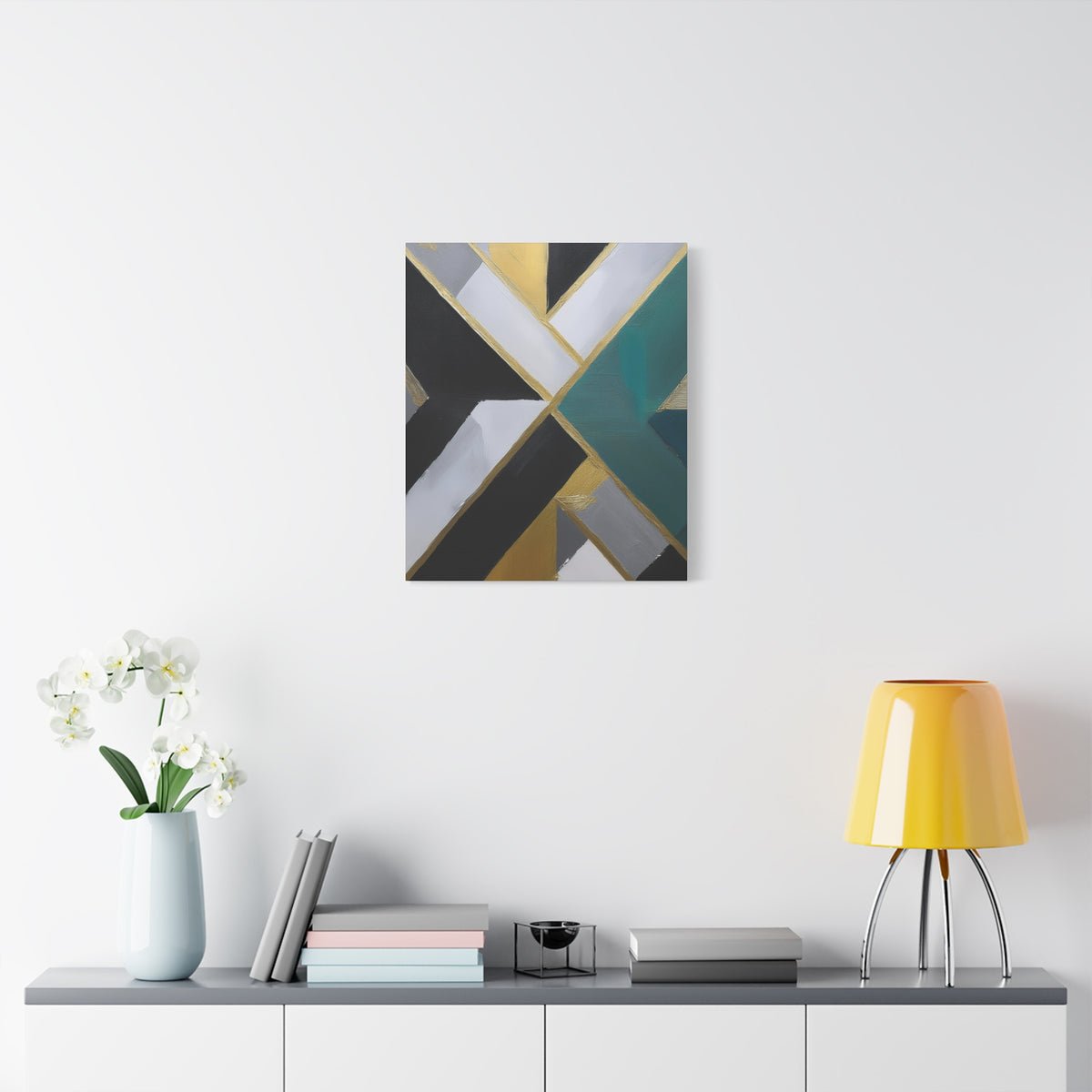 Abstract Geometric Painting Print Canvas 20x24,20x30,24x30 24x32,24x36,30x40 32x48,36x48,40x60 Pine-Wood Inner Frame ABS-76
