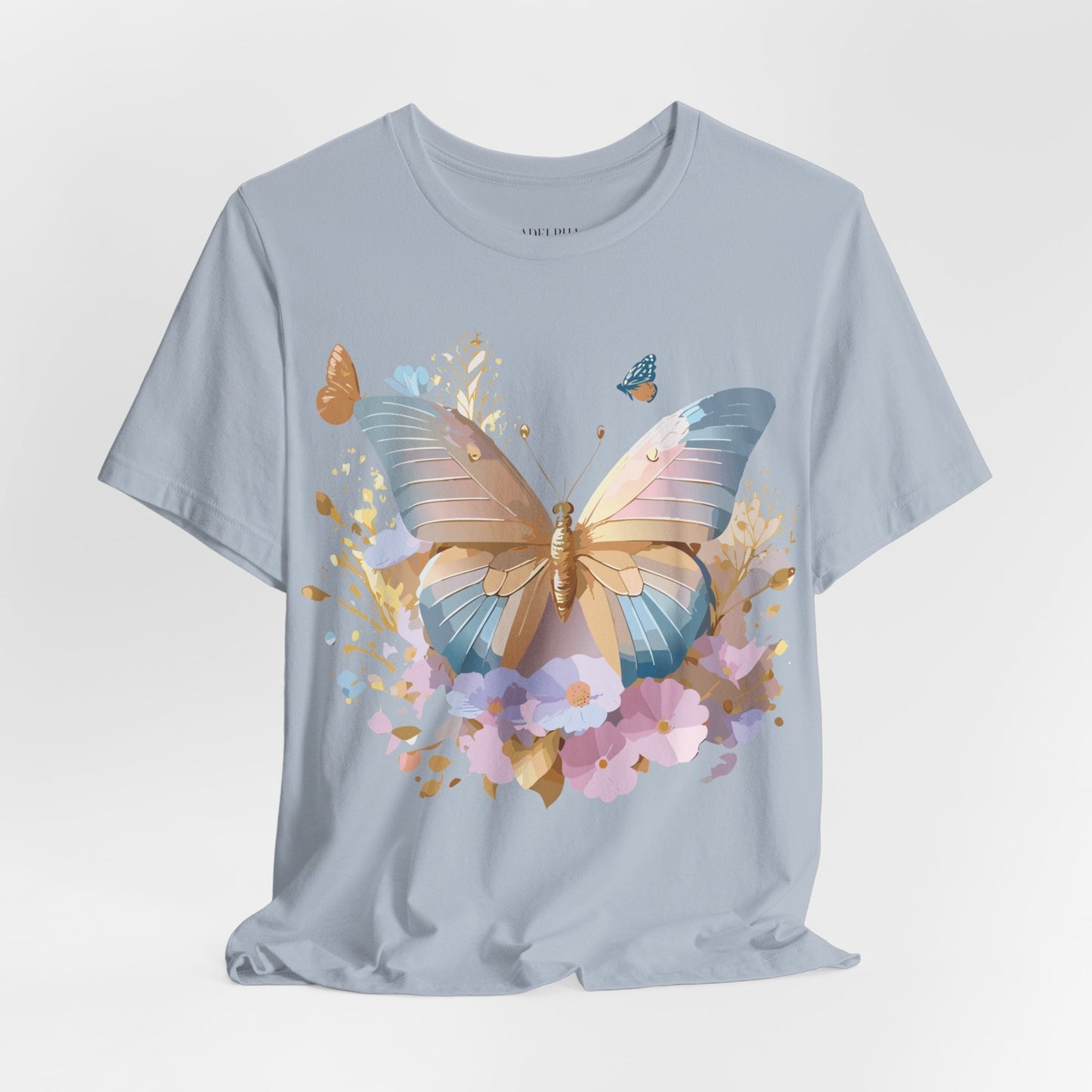 Butterfly Graphic Tee By Adelpha Vintage Inspired Unisex Short Sleeve