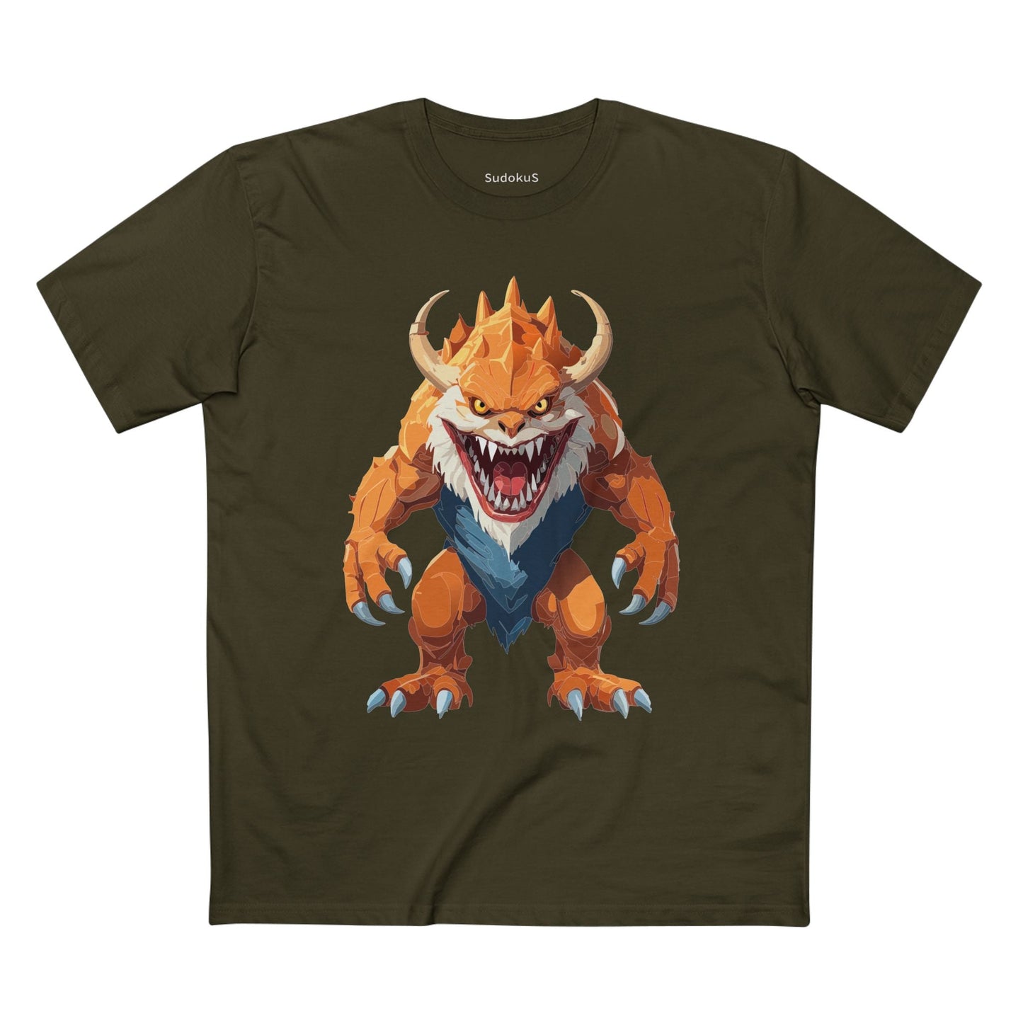 Cartoon Monsters Graphic Unisex 100 Cotton Staple Tee 28