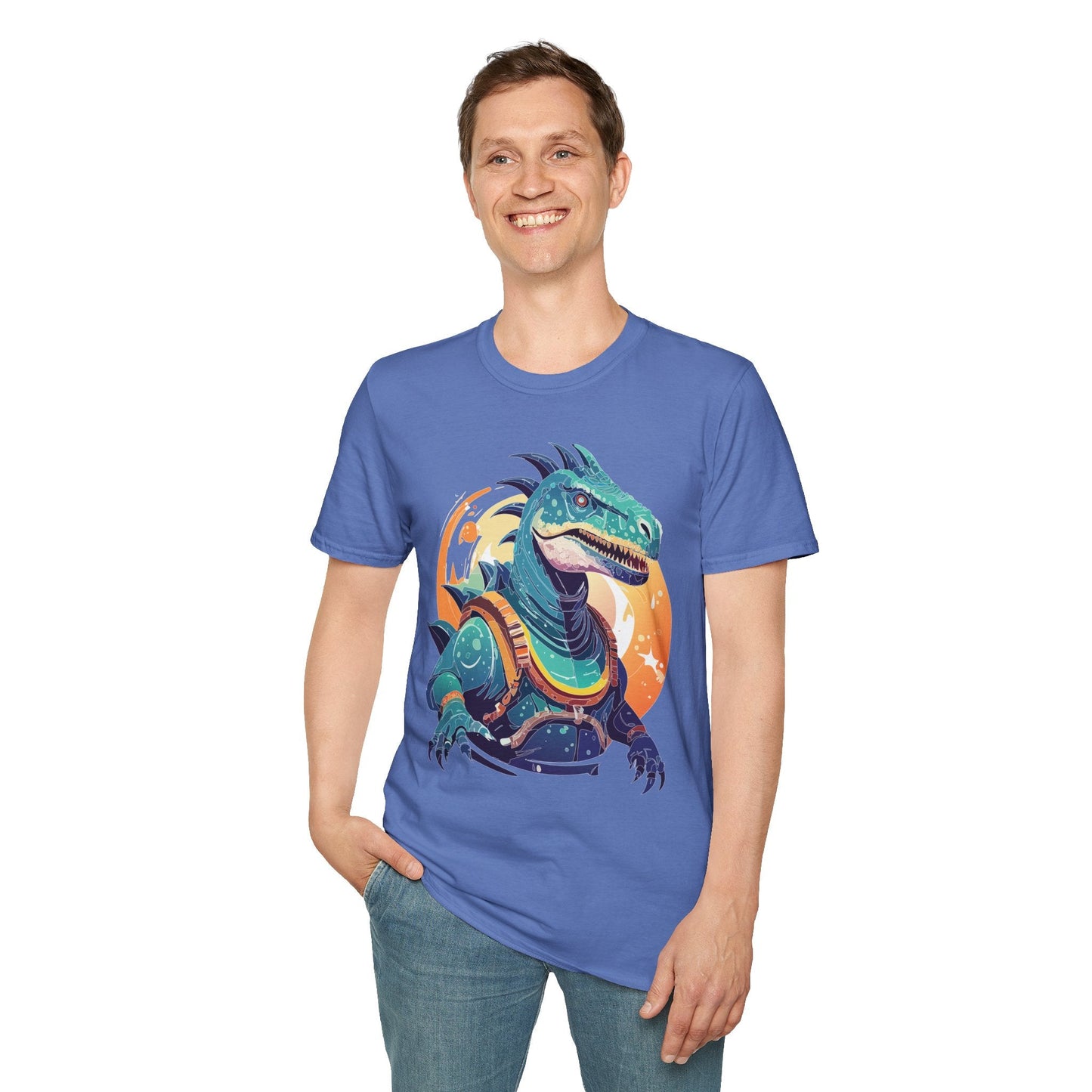 Alien Graphic Unisex Cotton Softstyle UFO Artwork Tee 17
