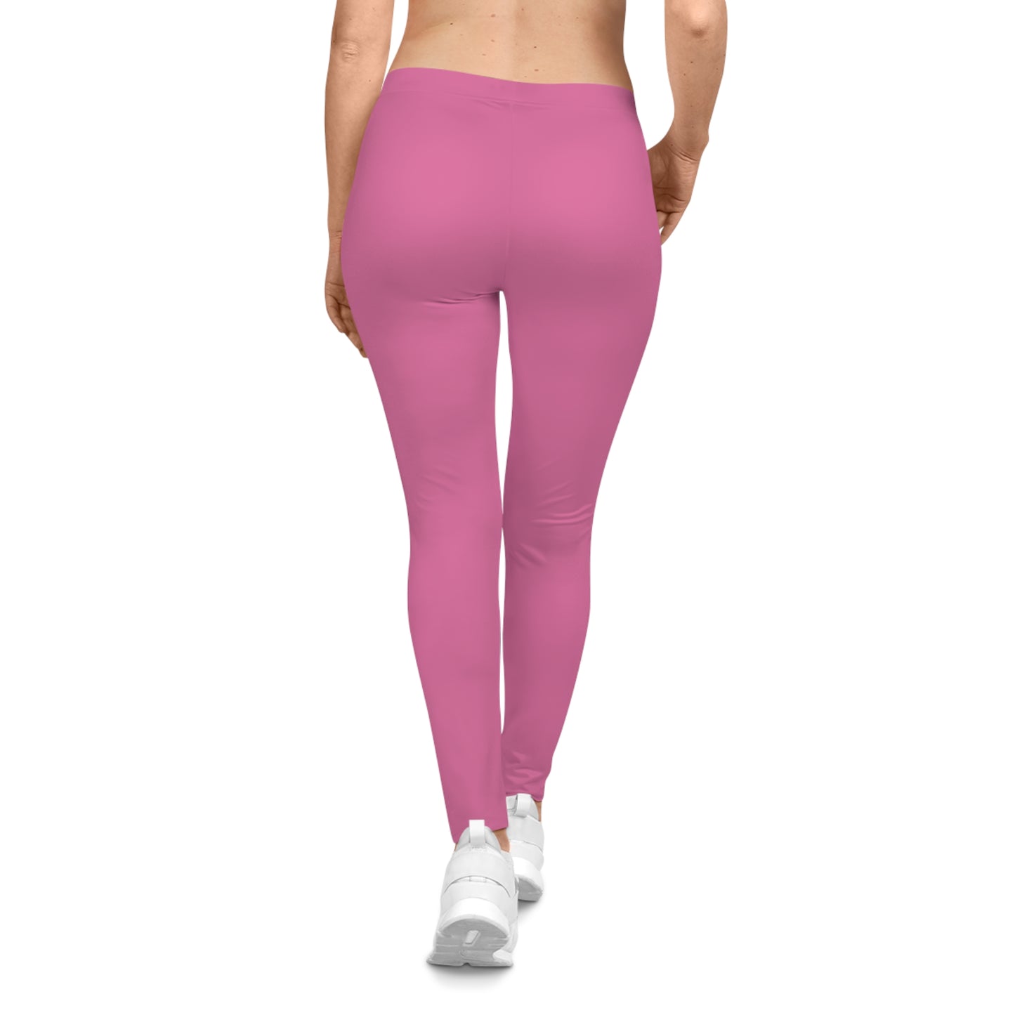 Sweet Peony Color Women's Poly-Span Casual Leggings XS-2XL
