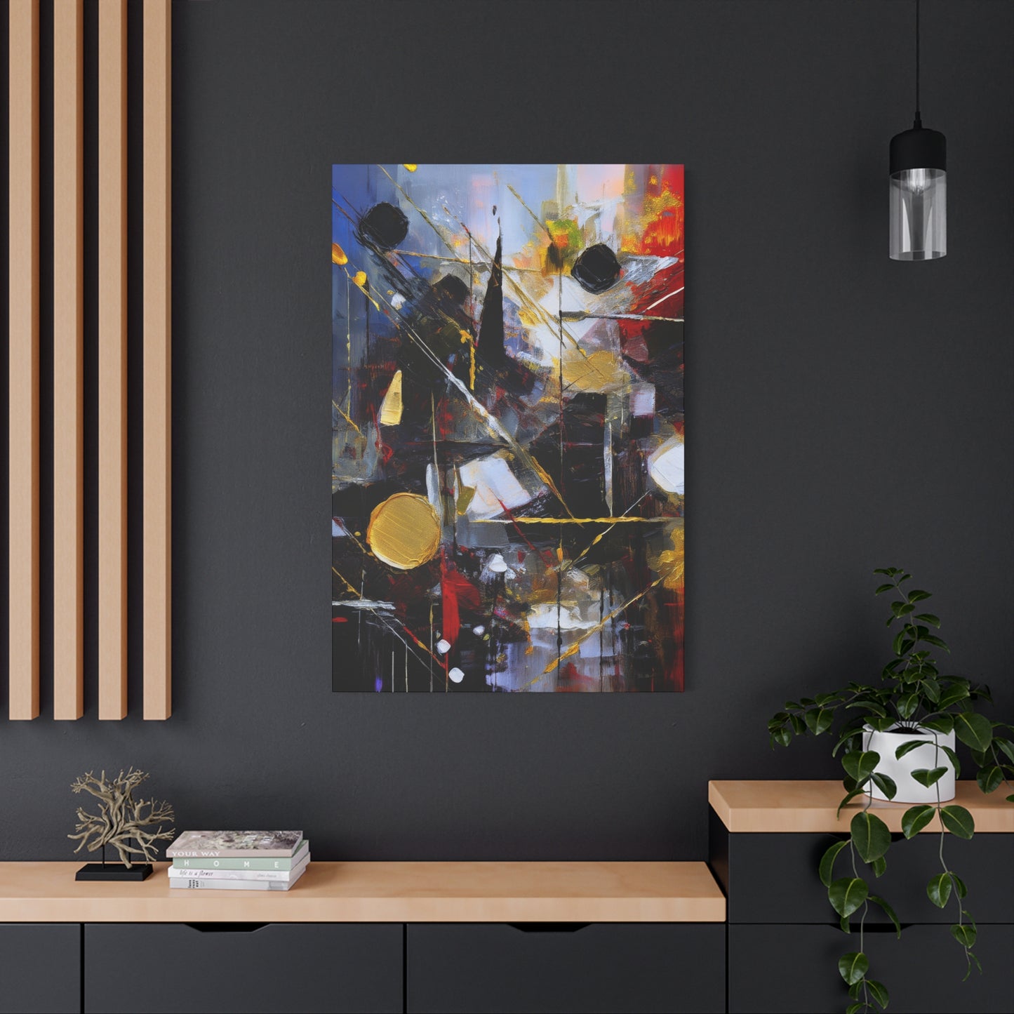 Abstract Oil Painting Print Canvas 20x24,20x30,24x30 24x32,24x36,30x40 32x48,36x48,40x60 Pine-Wood Inner Frame ABS-195