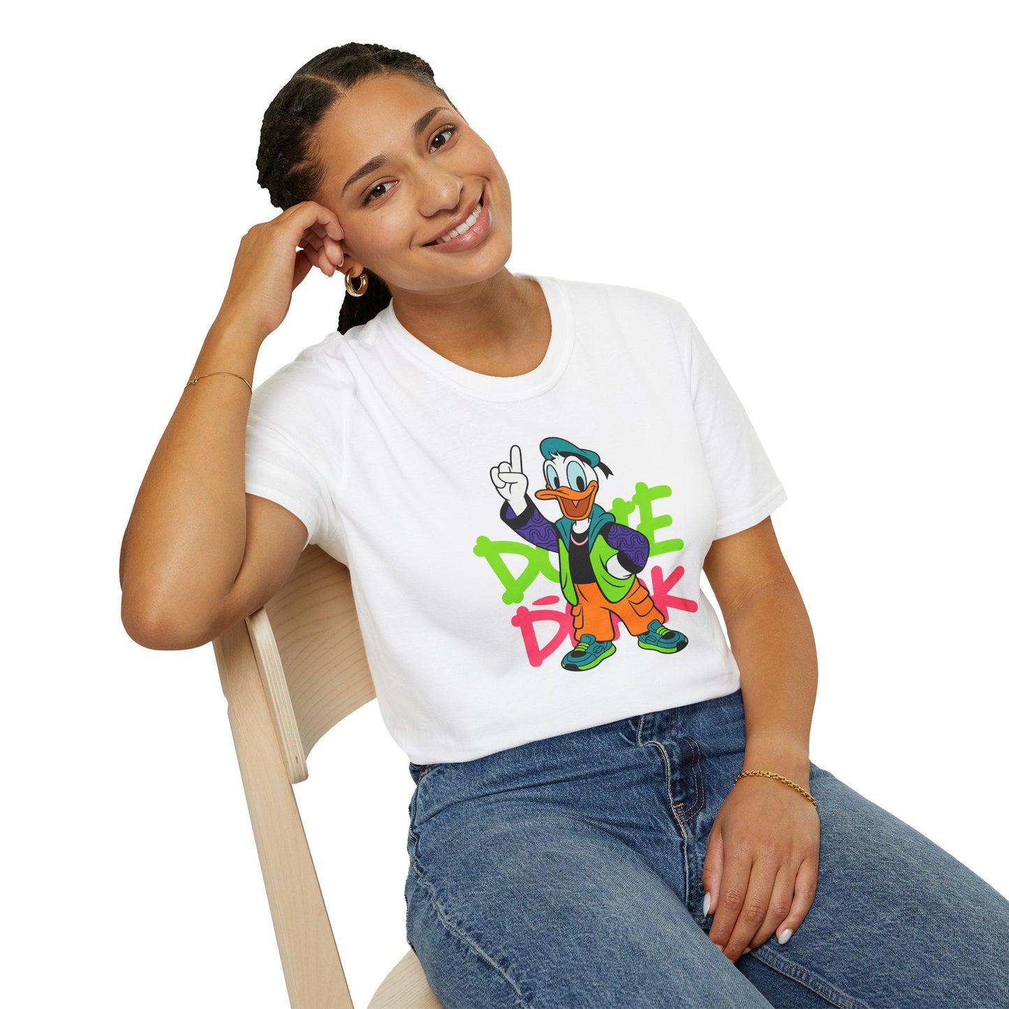 Unisex Cartoon T Shirt Animation Graphic Tee Funny Animals Softstyle 100 Percent Ring Spun Cotton