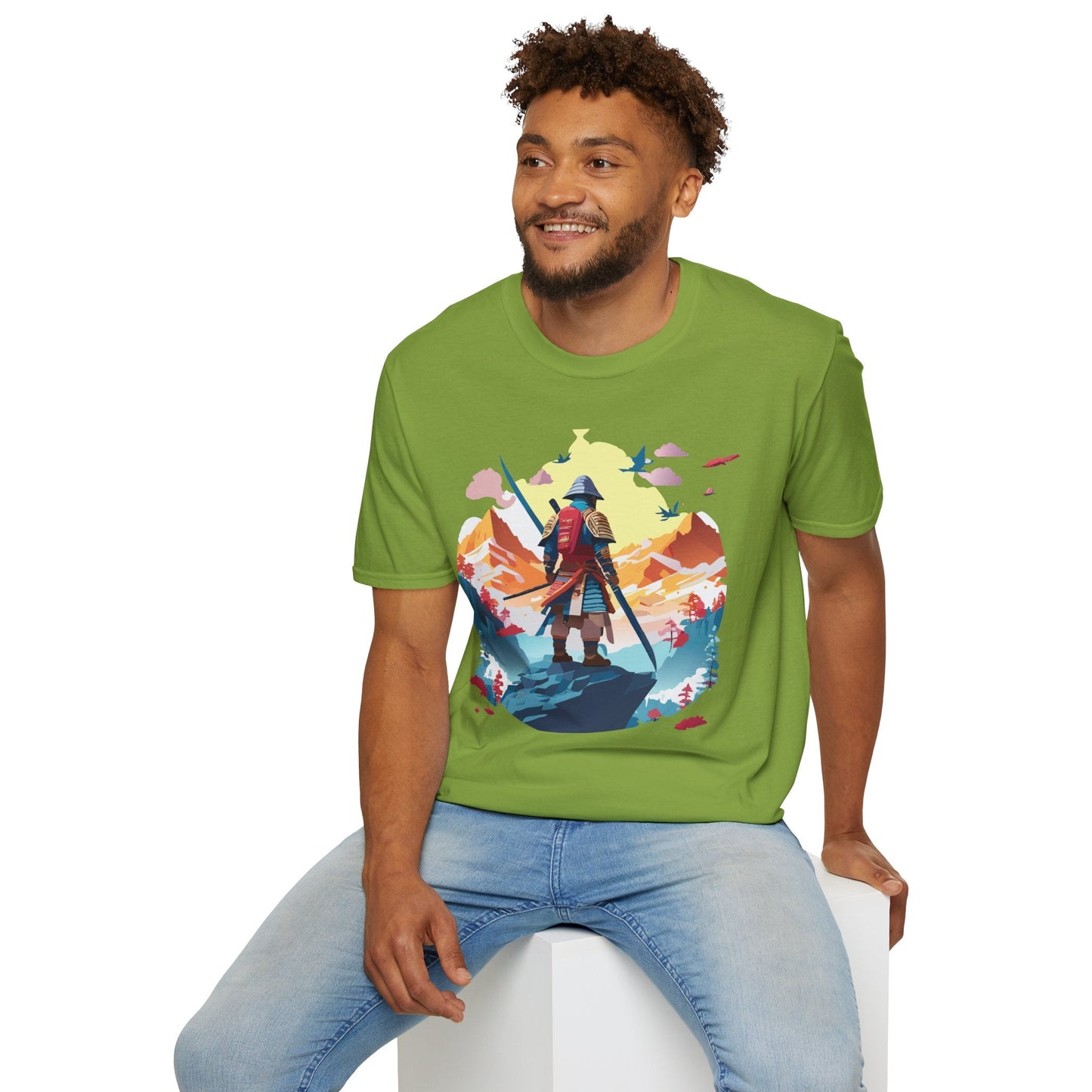 Samurai Shirt Unisex T Shirt Gildan Softstyle 64000 Cotton Tee For Everyday Comfort