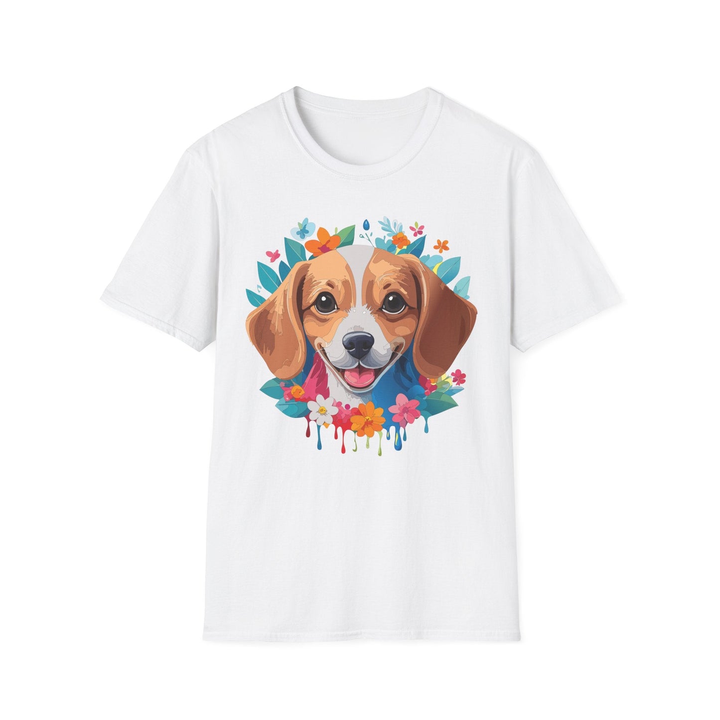 Unisex Dog Shirt Animal Tee Gildan Softstyle 64000 Cotton Tee