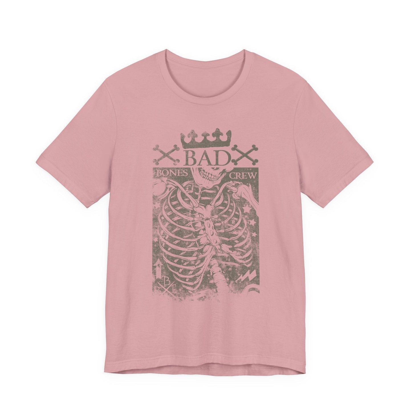 Skeleton Ribcage Tee Bones Crew Graphic Shirt A-10