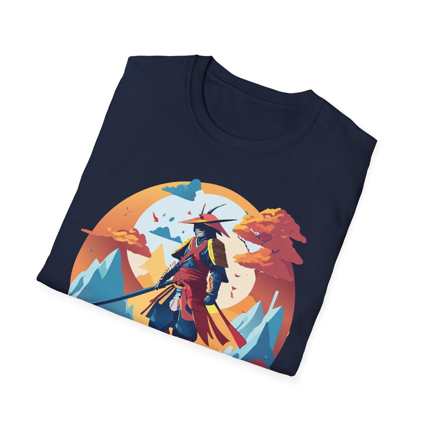 Samurai Shirt Unisex Tee Gildan Softstyle 64000 100 Percent Ring Spun Cotton Lightweight