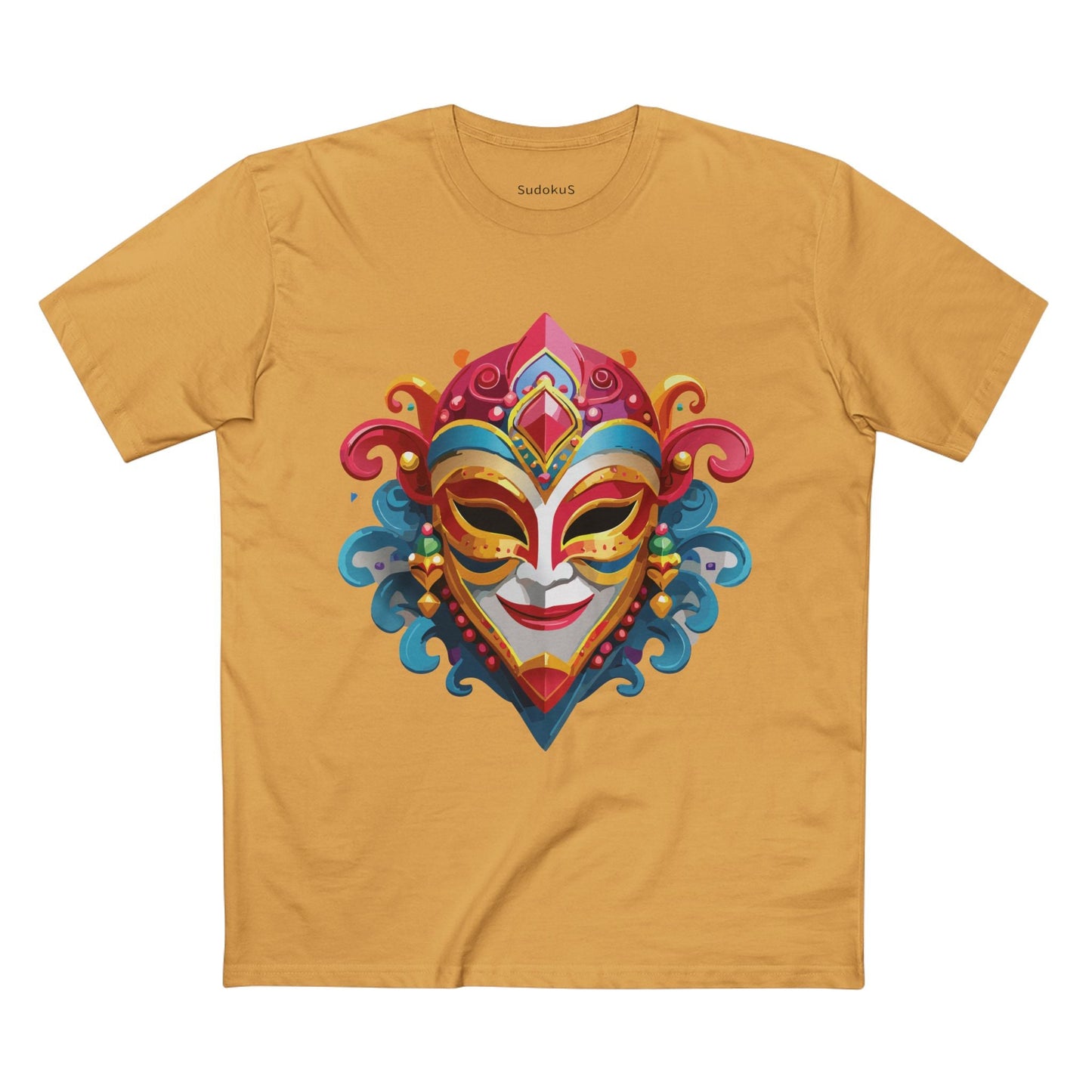 Mask Graphic Unisex 100 Cotton Staple Tee 21