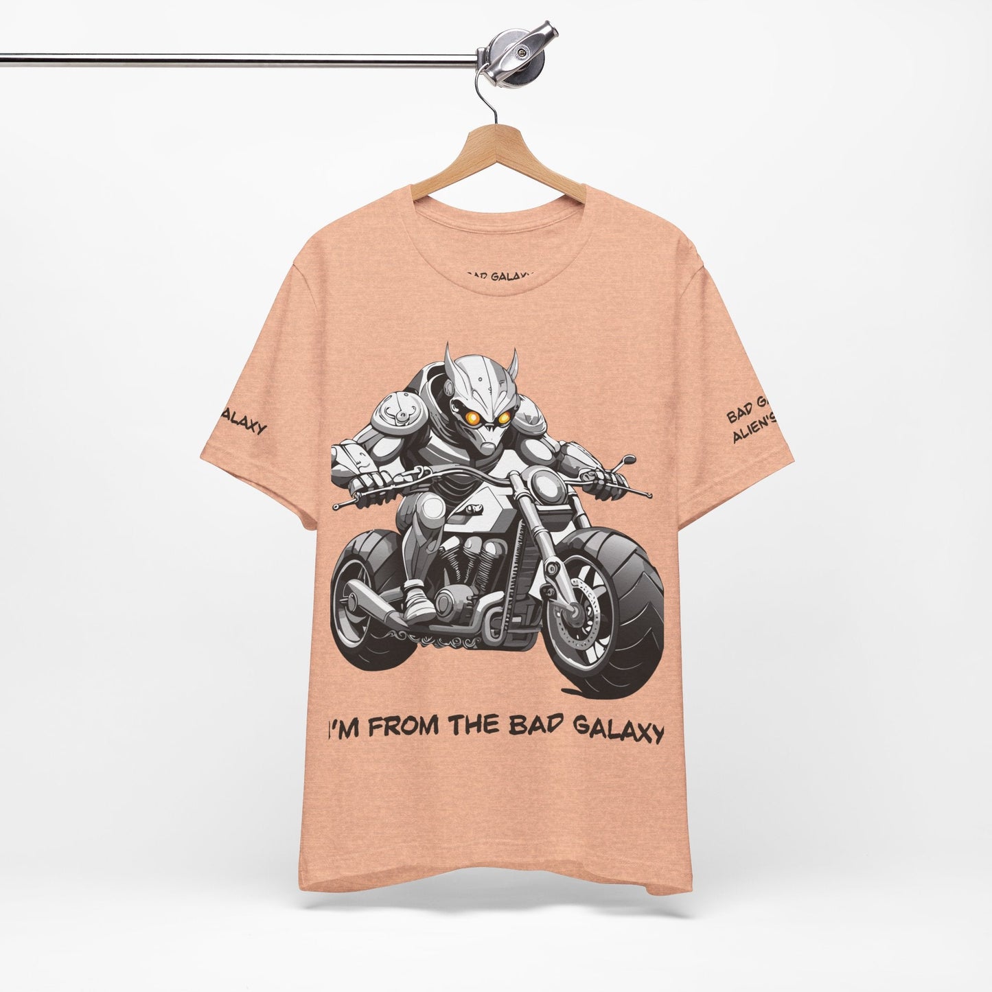 Alien Tee Shirt From Bad Galaxy USA Made To Order Cotton Tee With Eco Friendly Inks Now