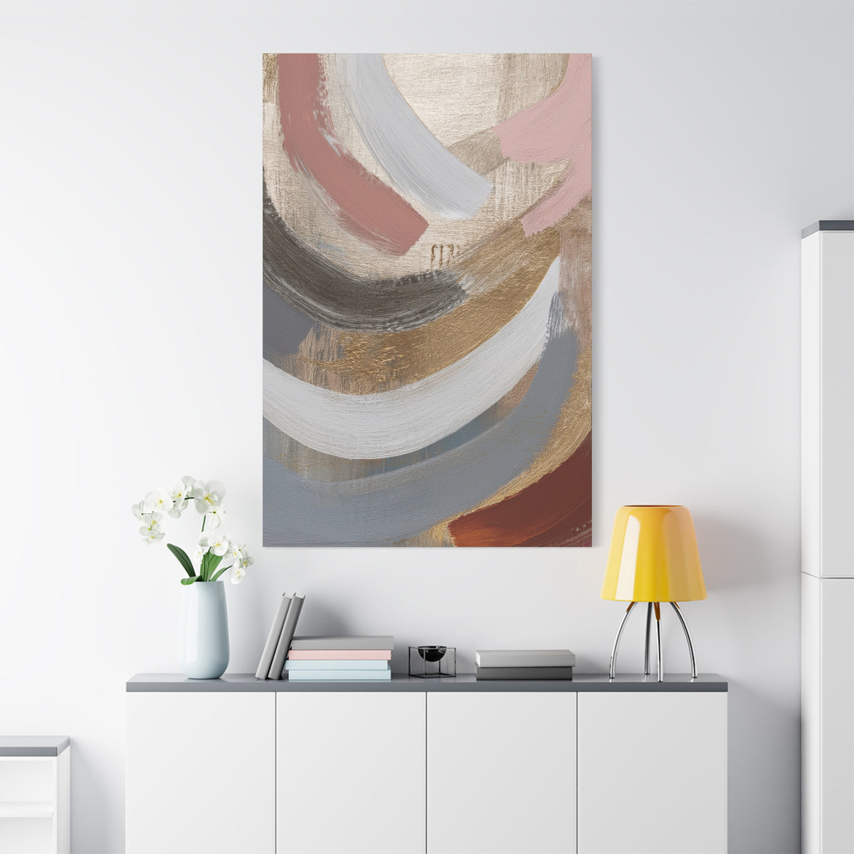 Abstract Pastel Painting Print Canvas 20x24,20x30,24x30 24x32,24x36,30x40 32x48,36x48,40x60 Pine-Wood Inner Frame ABS-90