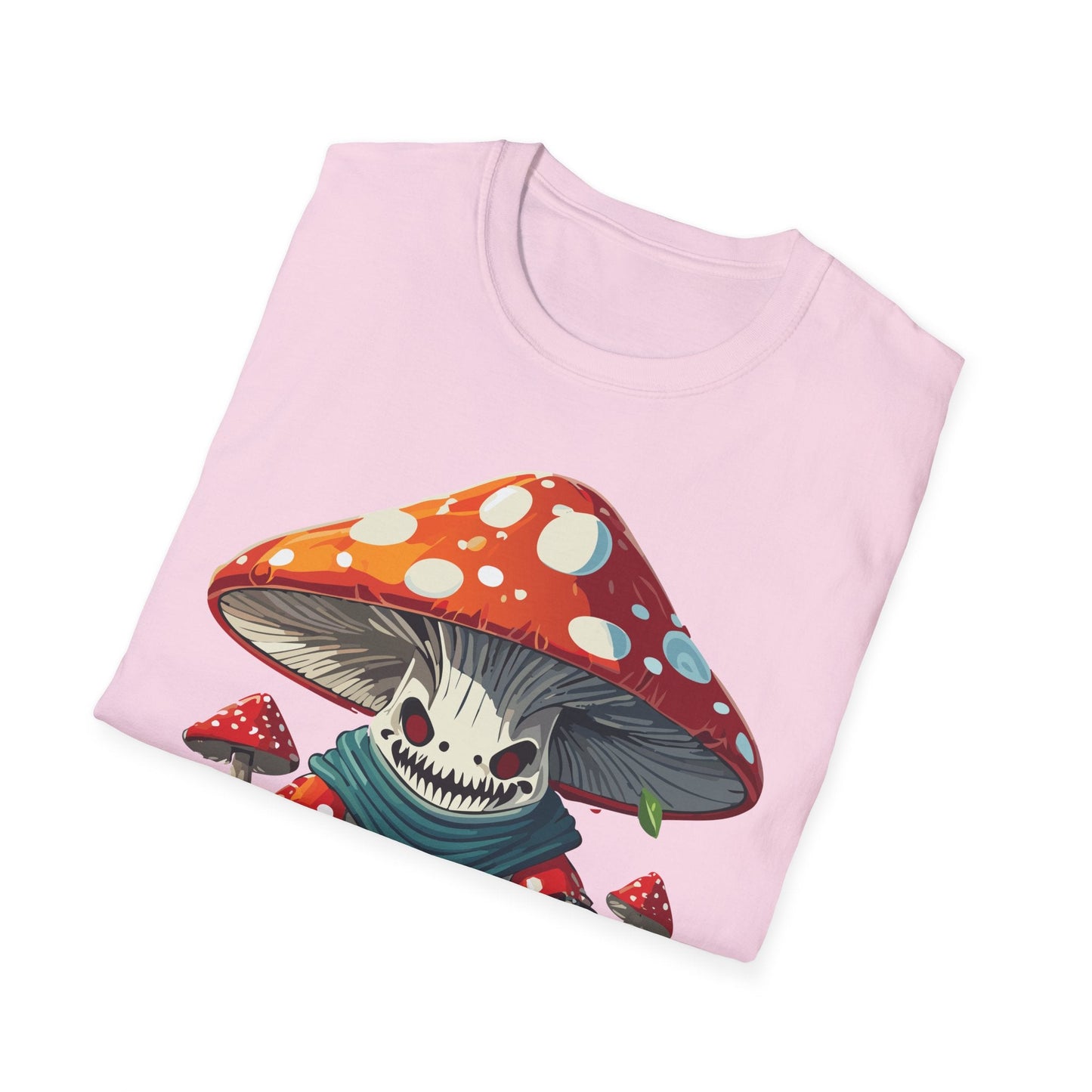Funny Mashroom Graphic Unisex Softstyle Cotton With Cartoon Illustration Design 13