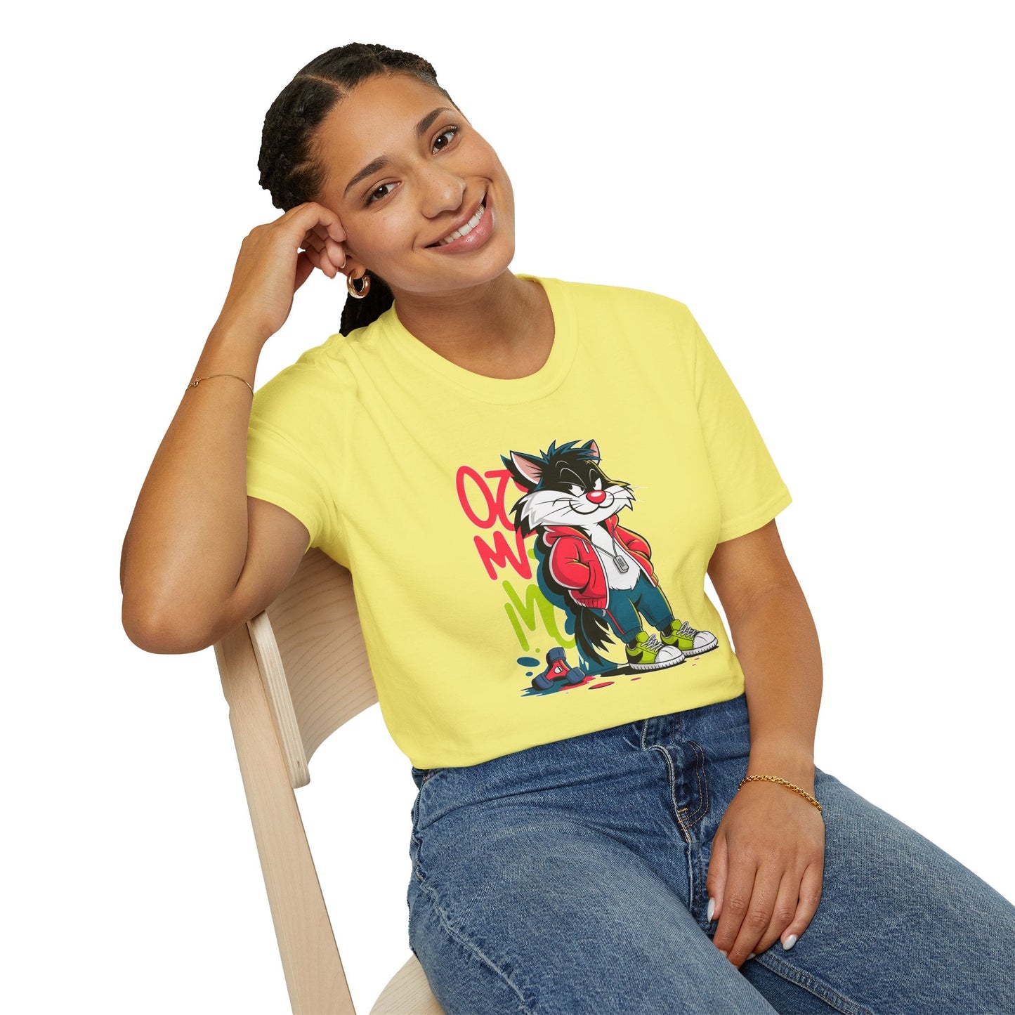 Cartoon T Shirt With Animals And Animation Tee For Unisex Softstyle Gildan 64000