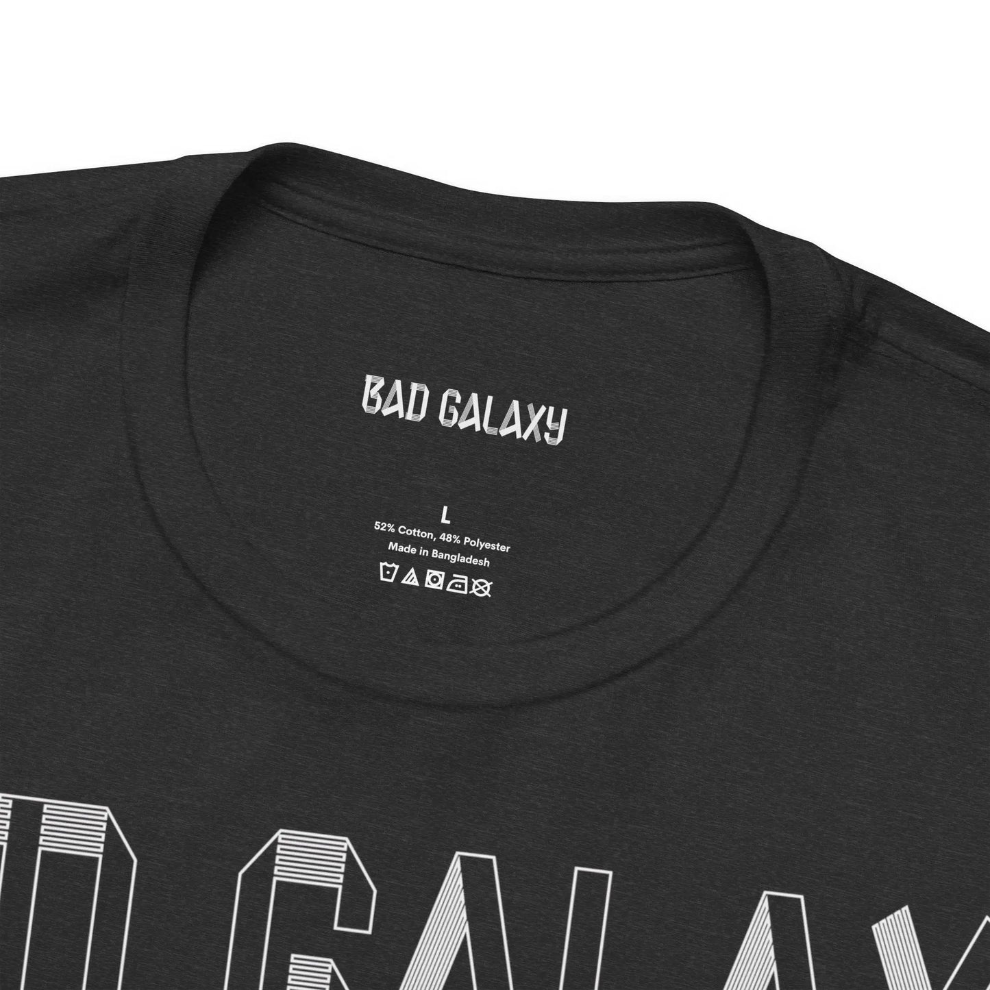 Tee Shirt With Alien From Bad Galaxy 100 Percent Cotton Eco Friendly Inks Made In USA