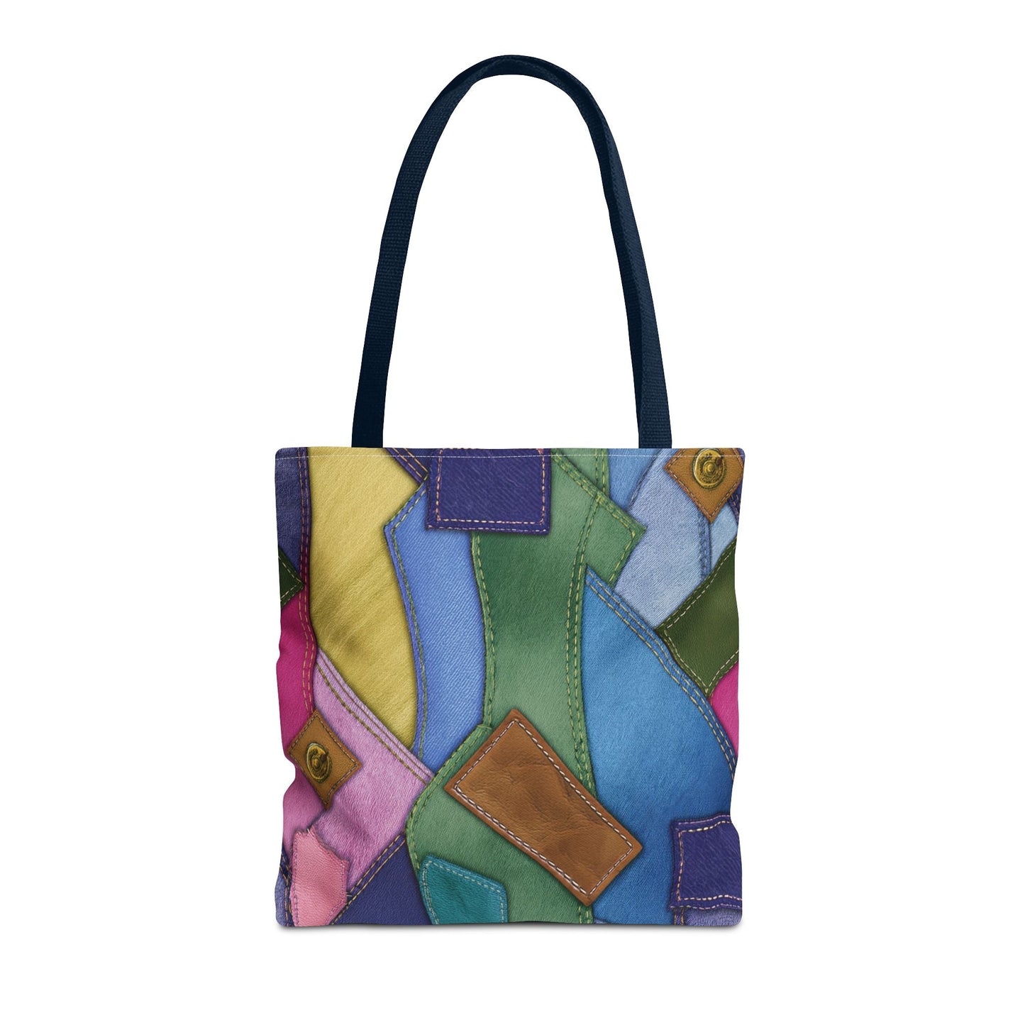 Denim Canvas Bag, Tote Bag Denim Printify