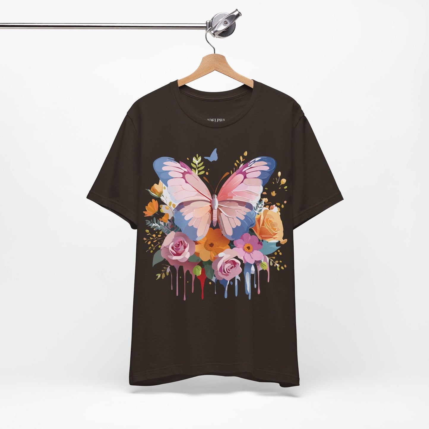Butterfly Graphic Tee Unisex Short Sleeve Jersey Shirt By Adelpha