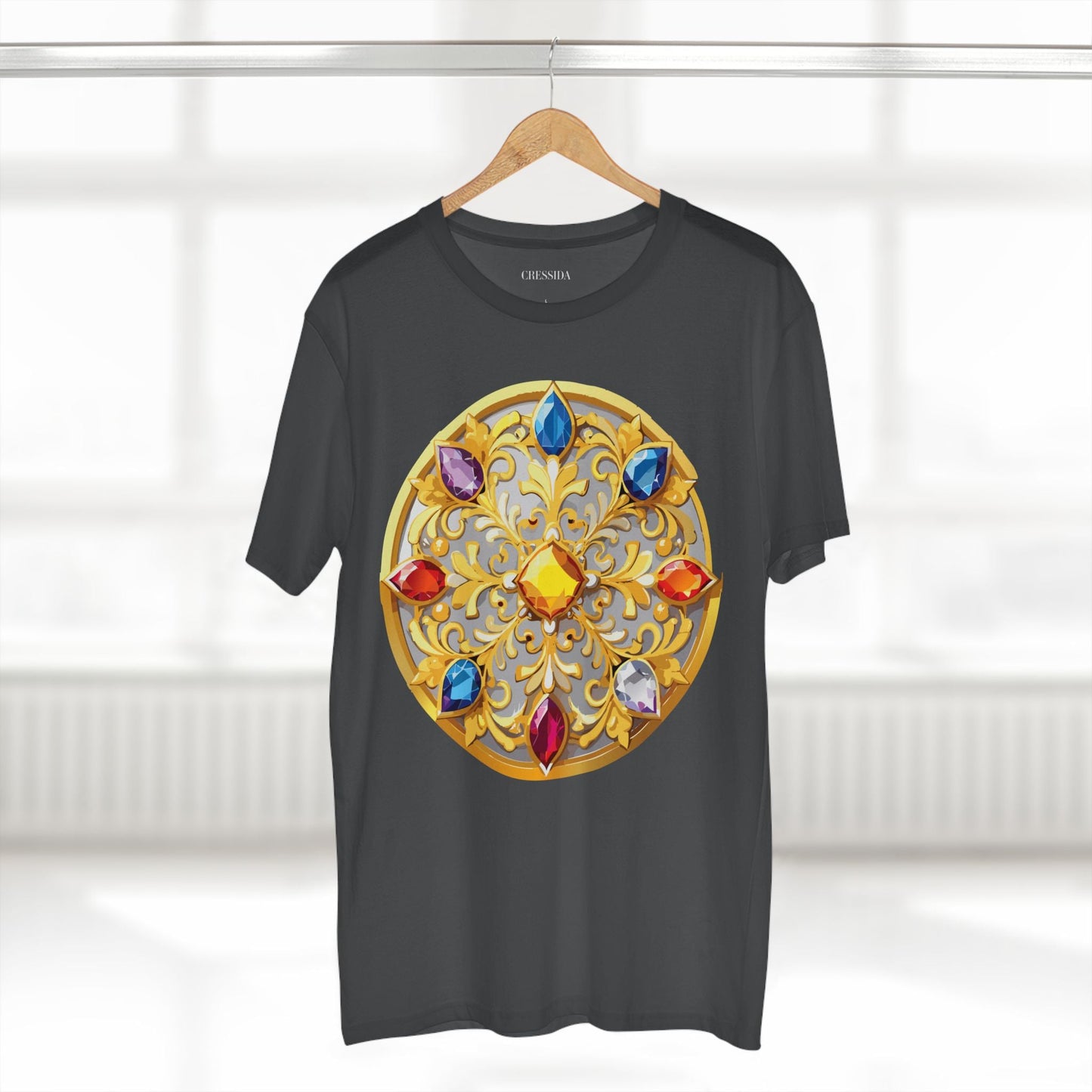 Medallion Graphic T-Shirt Unisex 100 Cotton With Gold Art Design Medal Tee 4