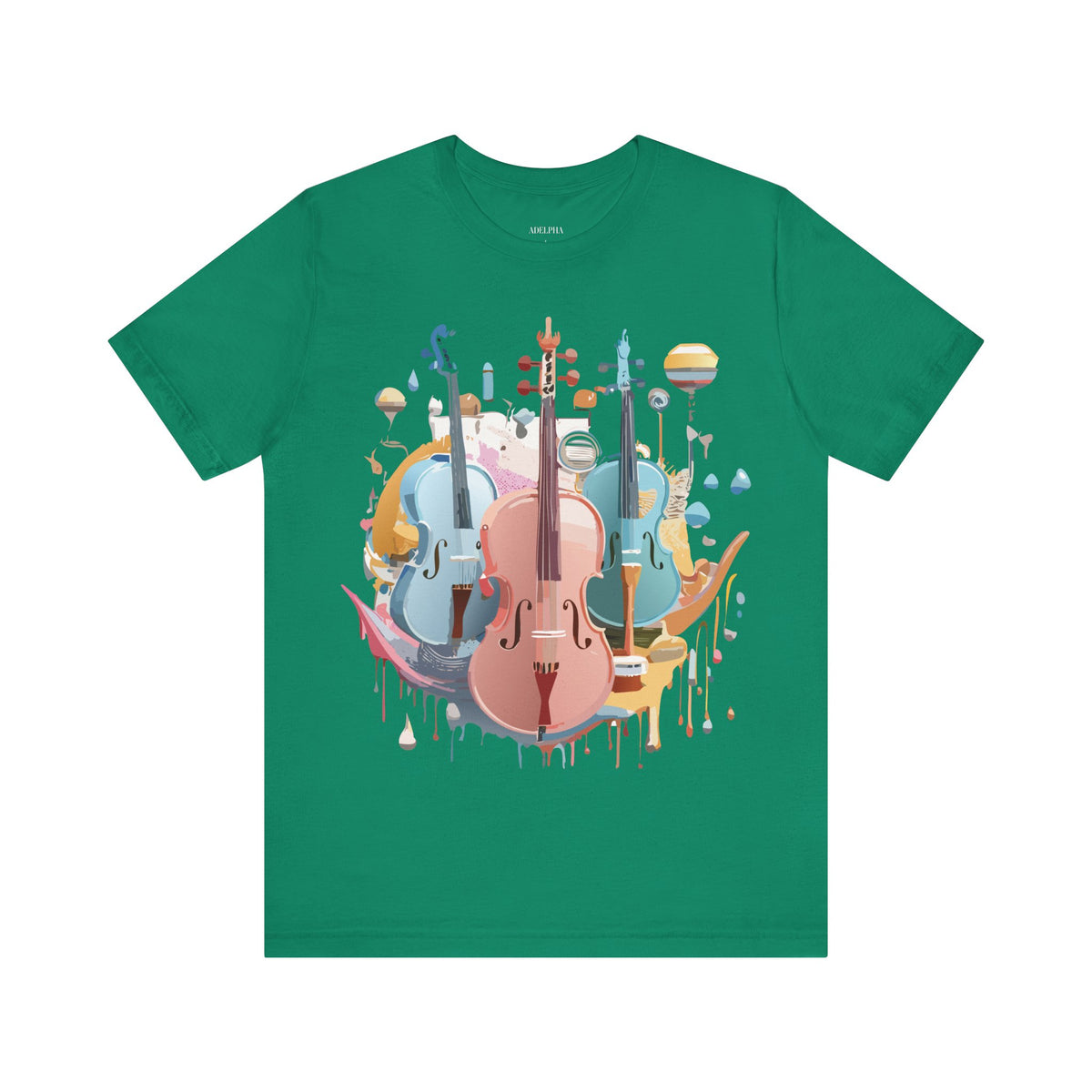 Music Graphic Unisex Cotton Bella+Canvas Tee with Art Design m103