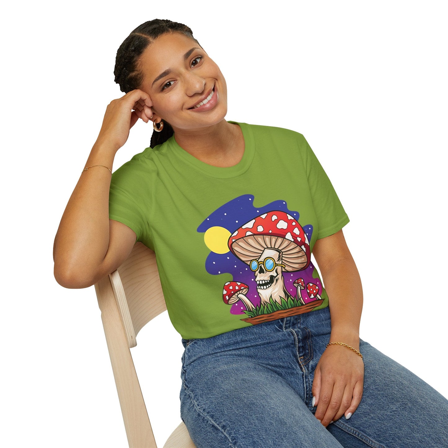 Mashroom Mushroom Tee Shirt Unisex Funny Fungus Design Softstyle 64000 Cotton Tee