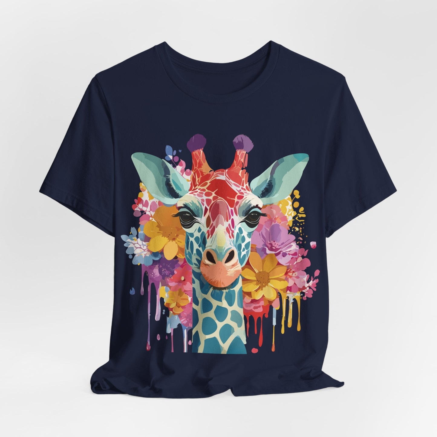 Adelpha Giraffe Graphic Tee Unisex Jersey Short Sleeve Vintage Inspired Art Design