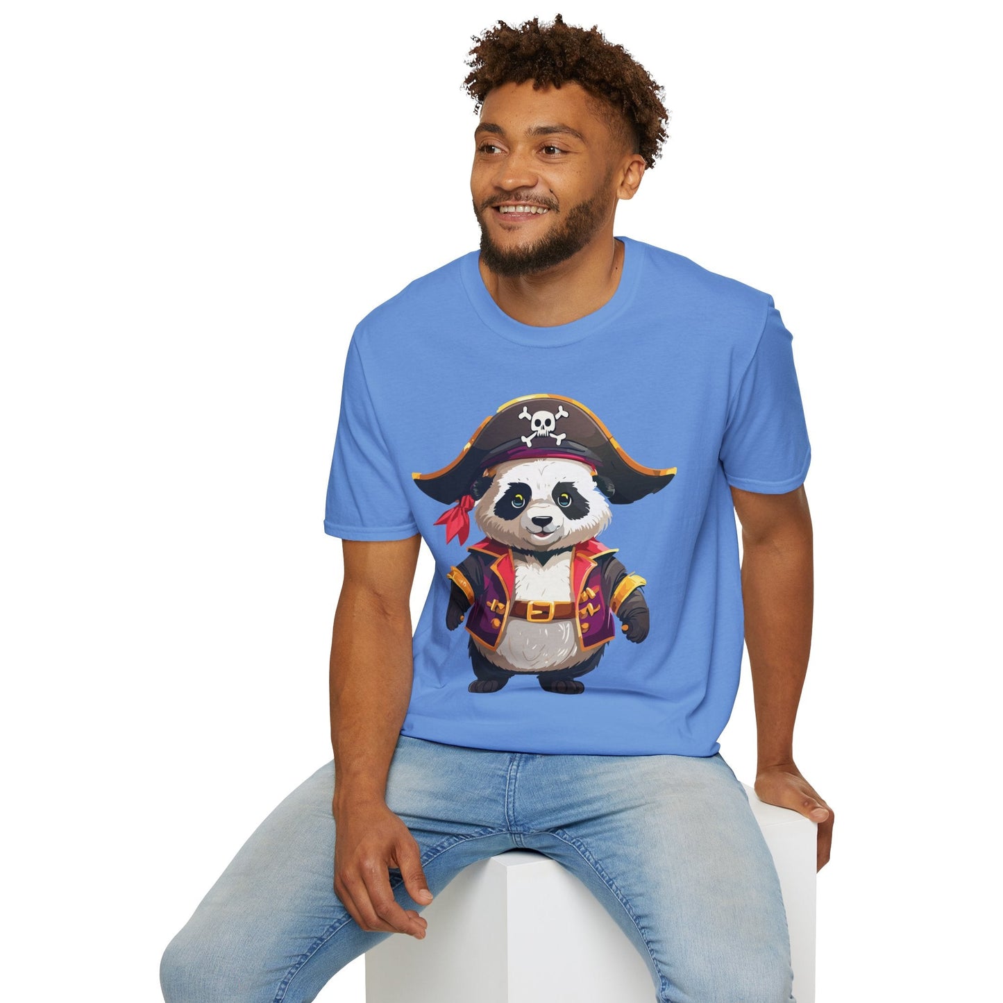 Panda Shirt Unisex Panda Tee Softstyle 64000 Gildan 100 Percent Cotton Animal Tee
