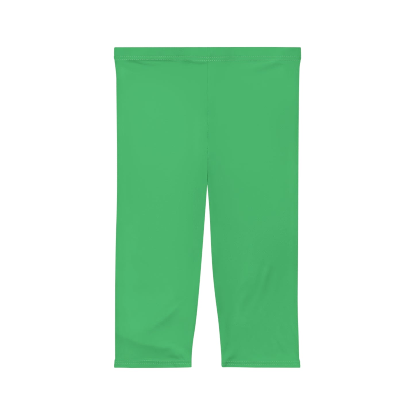 Emerald Color Women's Brushed Suede Poly Span Casual Capri Leggings XS-2XL