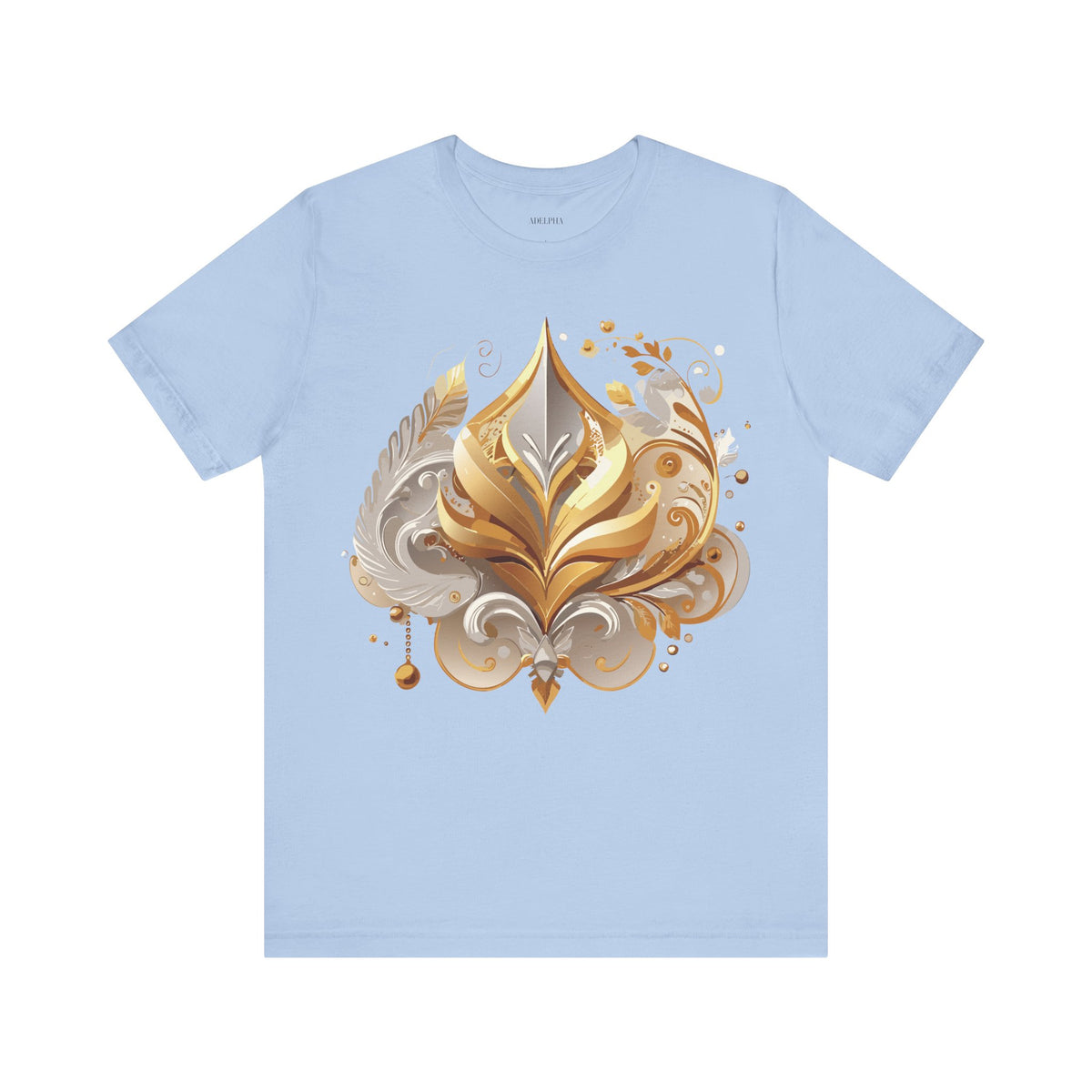 Jewelry Graphic Unisex Cotton Bella+Canvas Tee with Gemstones Art Design m31