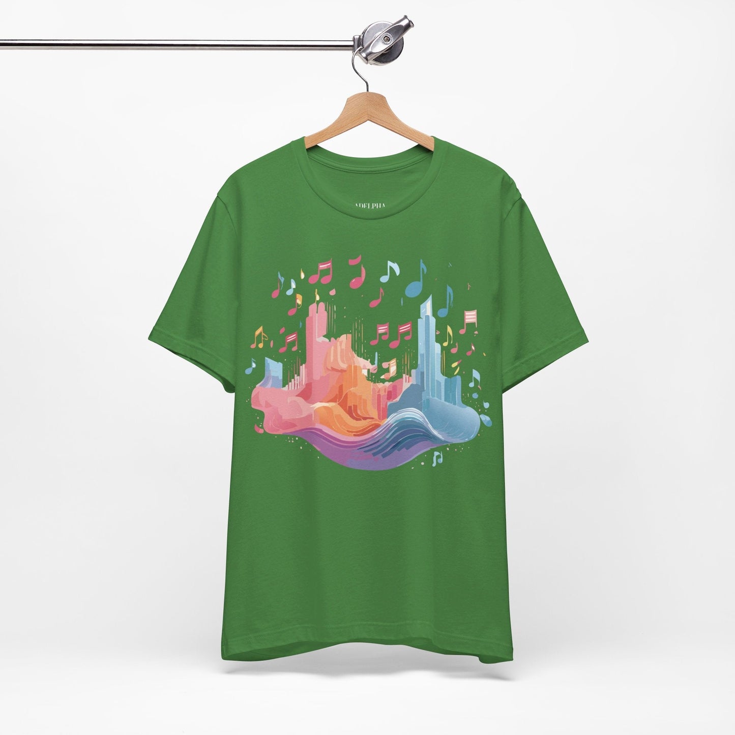 Music Graphic Unisex 100 Cotton Vintage Art with Musical Elements Tee 23