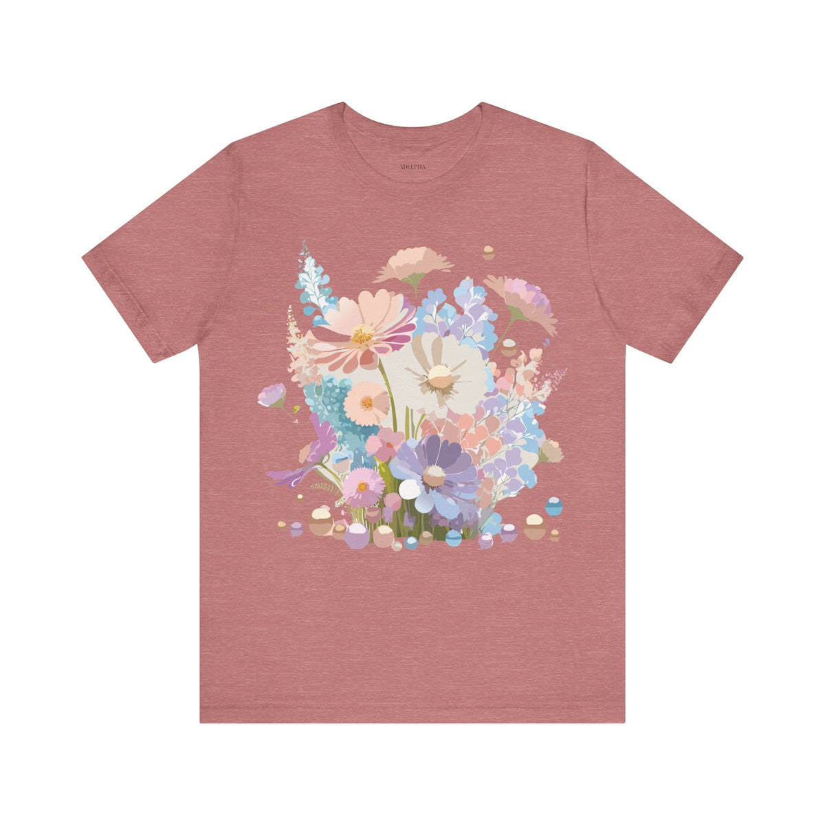 Floral Graphic Tee Shirt - Bella+Canvas Unisex 100 Cotton 23