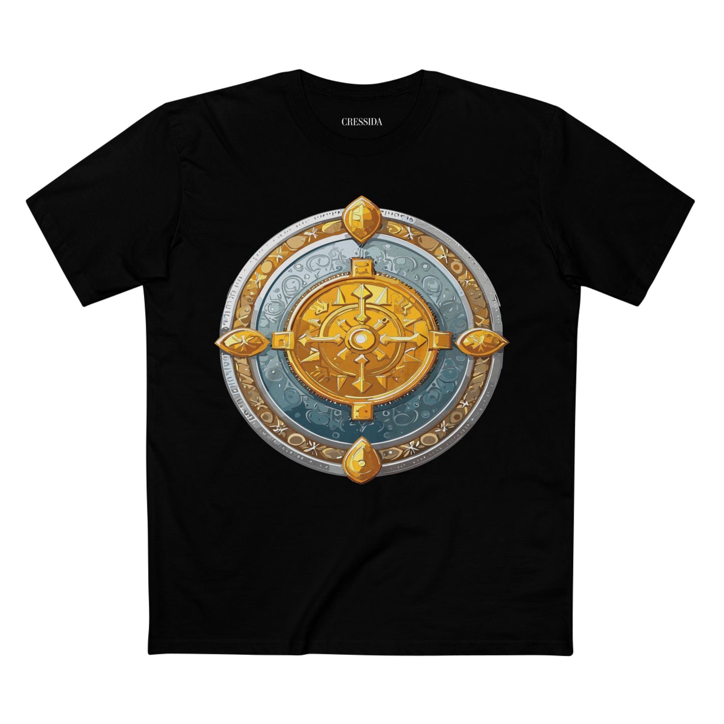 Antique Gold Coin Graphic Design T-Shirt Unisex 100 Cotton With Golden Print Artwork Tee 7