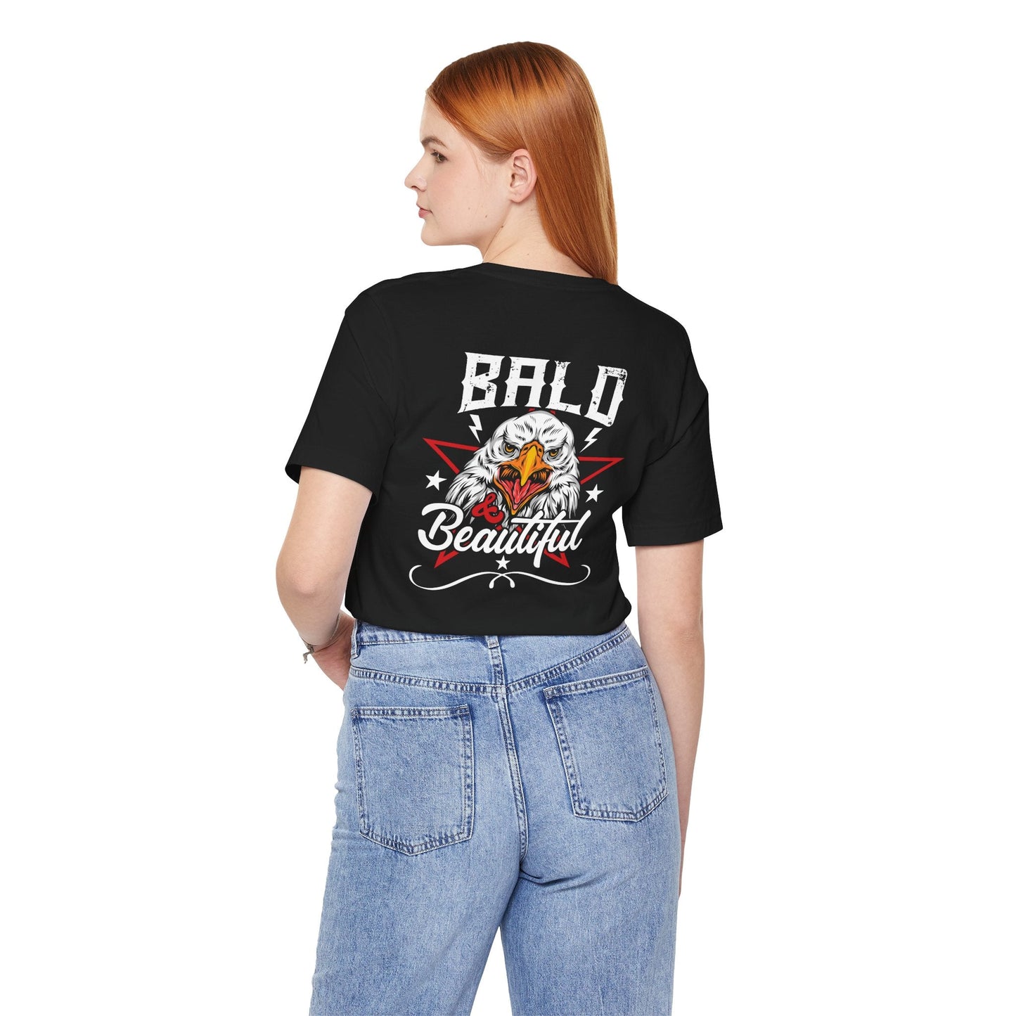 Bald Eagle Graphic Illustration Unisex Cotton Tee a3