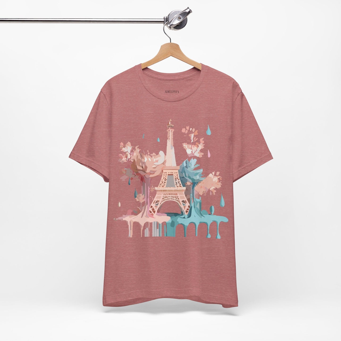 Paris Tourist Shirt Graphic Tee Unisex Vintage Inspired Art Adelpha Premium Quality