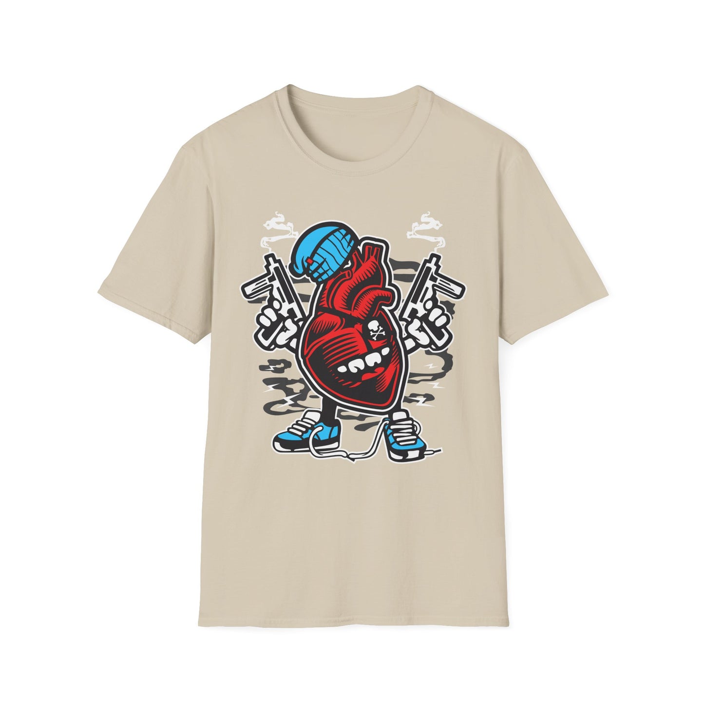 Unisex Cotton T-Shirt with Cartoon Graphic Design