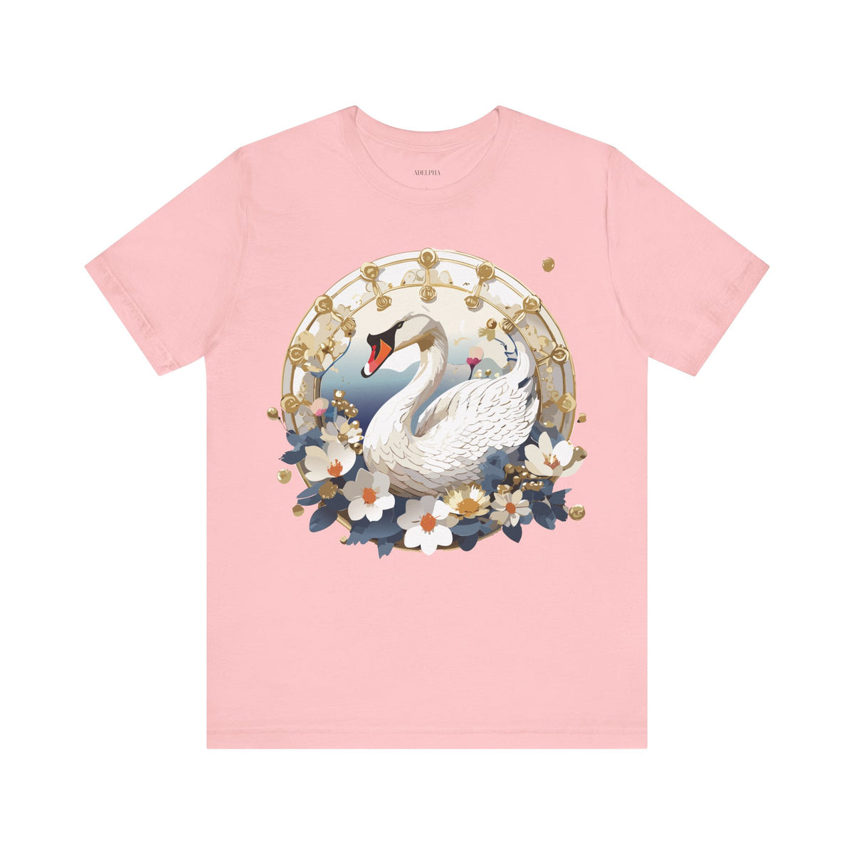 Medallion Graphic Unisex Cotton Bella+Canvas Tee with Art Design d51