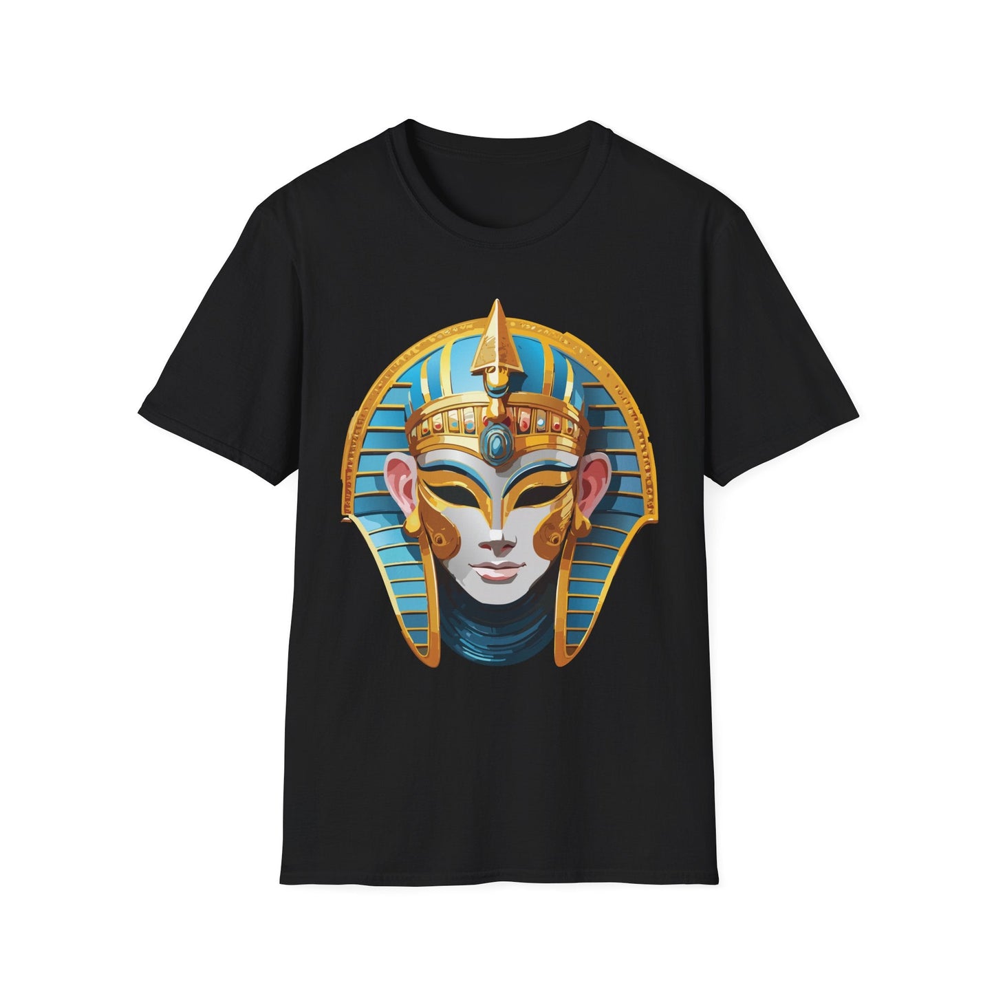 Mask Design Tee Shirt For Unisex Comfort Gildan Softstyle 64000 Ring Spun Cotton