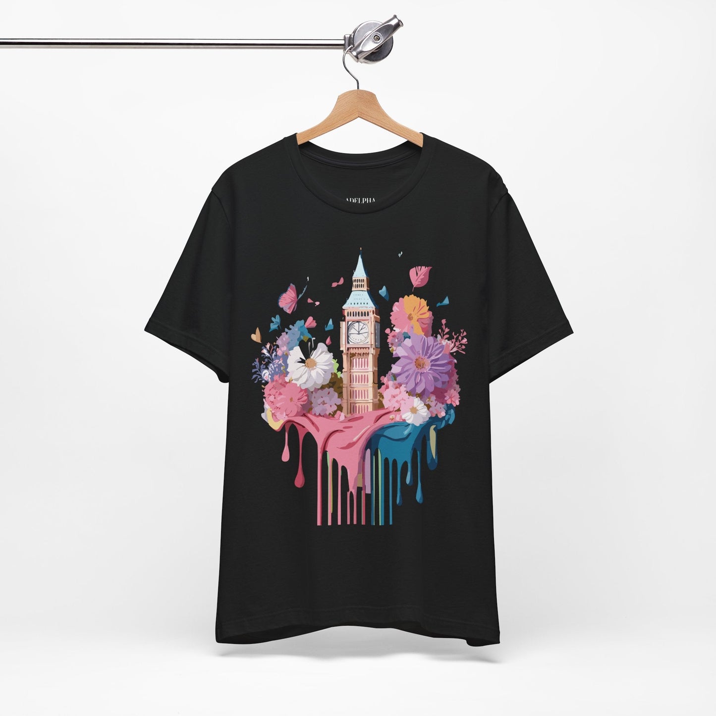 London Tourist Unisex Graphic Tee Vintage Inspired Art Jersey Short Sleeve