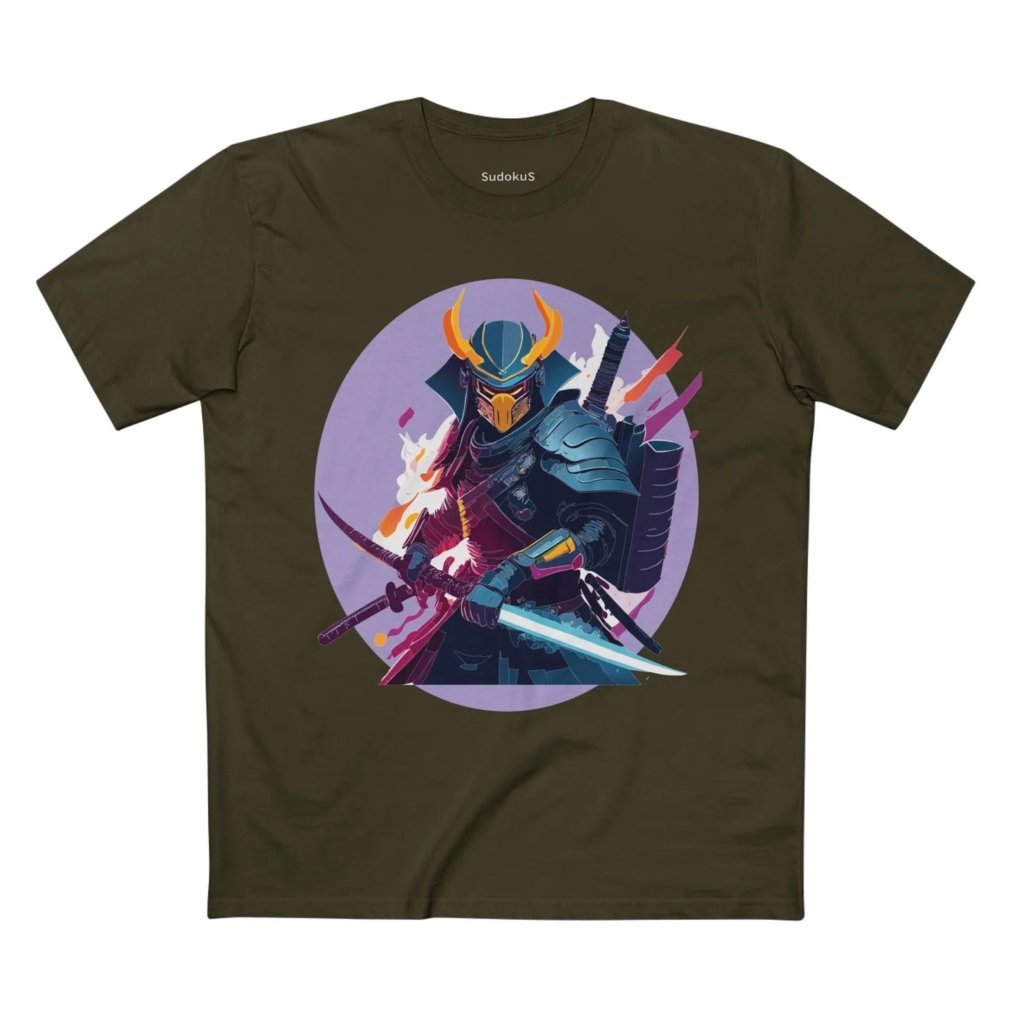 Samurai Graphic Unisex 100 Cotton Staple Tee 8