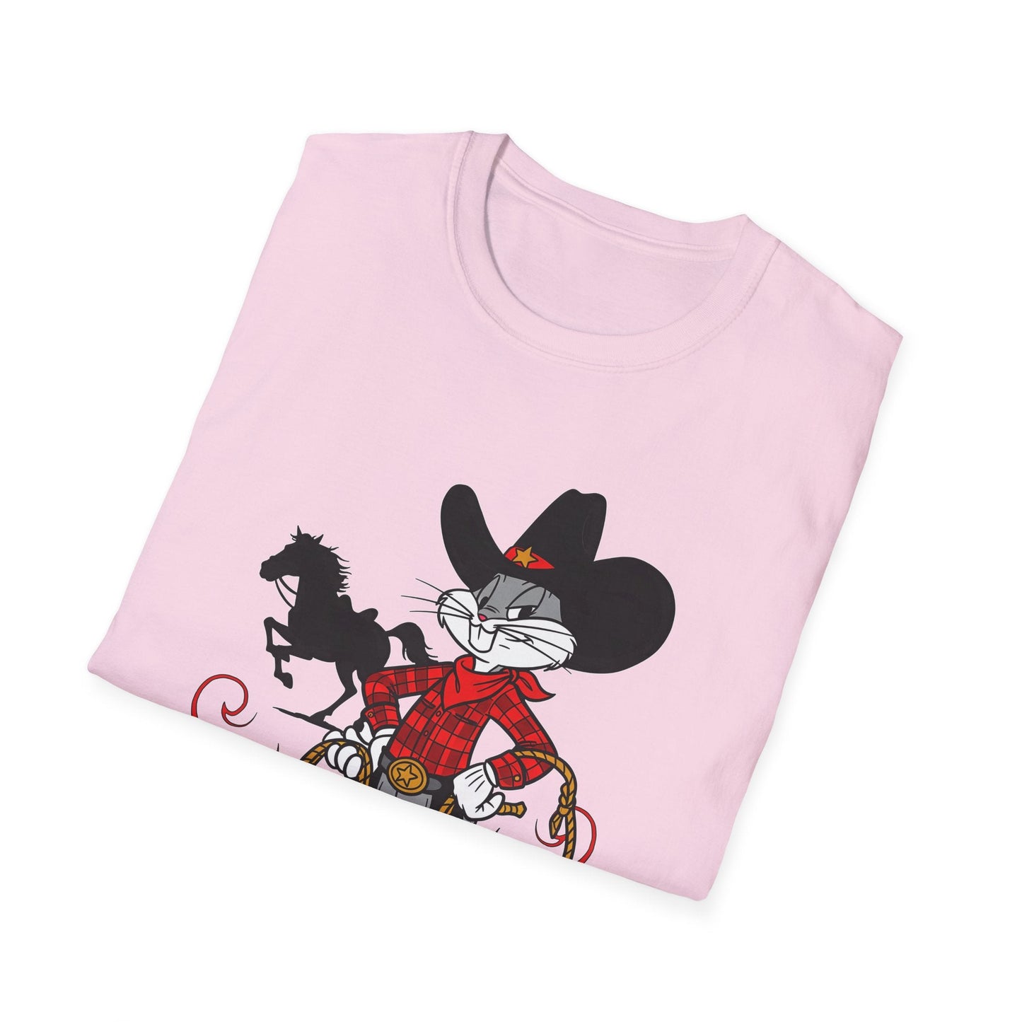 Cartoon Bunny Graphic Unisex Cotton Animal Animation Artwork Design Tee 1