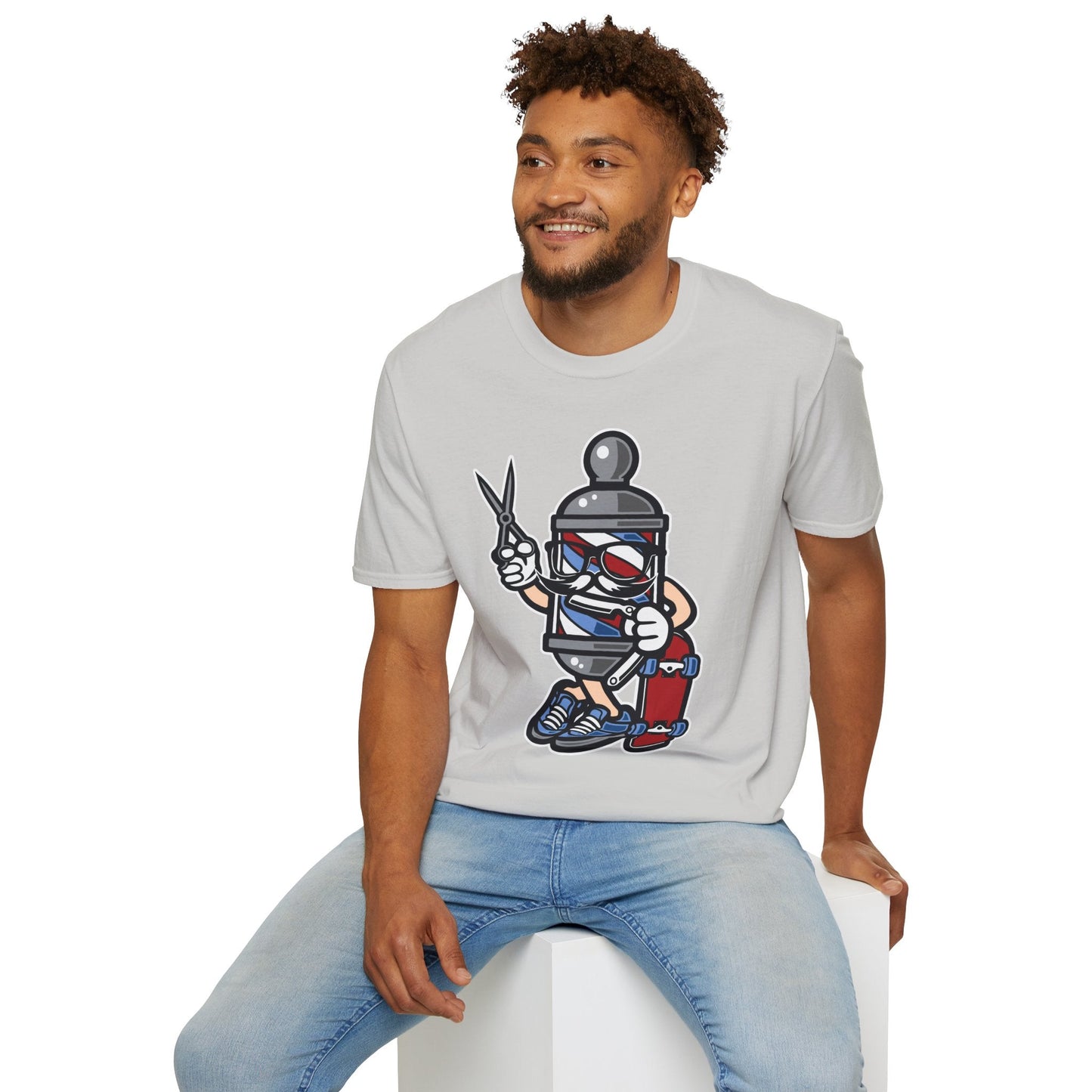 Cartoon Animation T Shirt Unisex Funny Tee Cotton Gildan Softstyle 64000 Comfortable Wear
