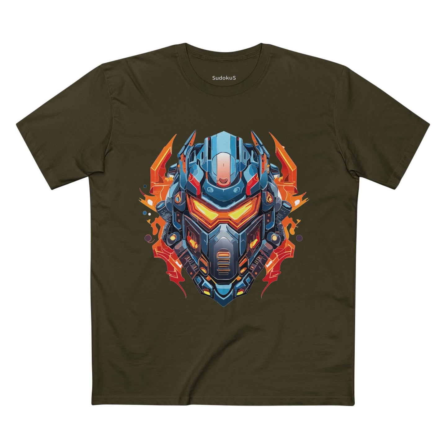 Cyborg Robot Graphic Unisex 100 Cotton Staple Tee 16