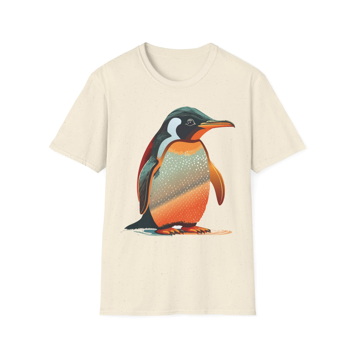 Colorful Penguin Illustration T-Shirt | Vibrant Penguin Artwork