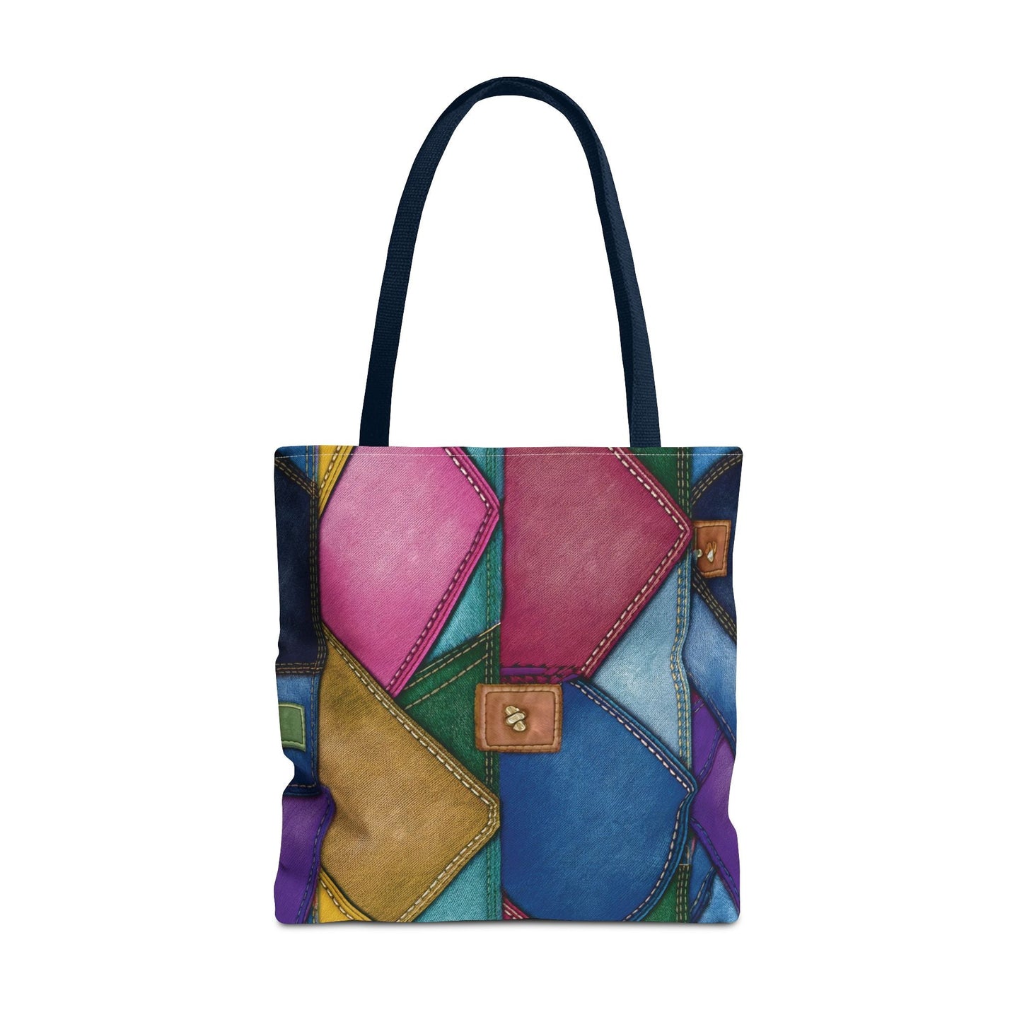 Denim Canvas Bag, Tote Bag Denim Printify