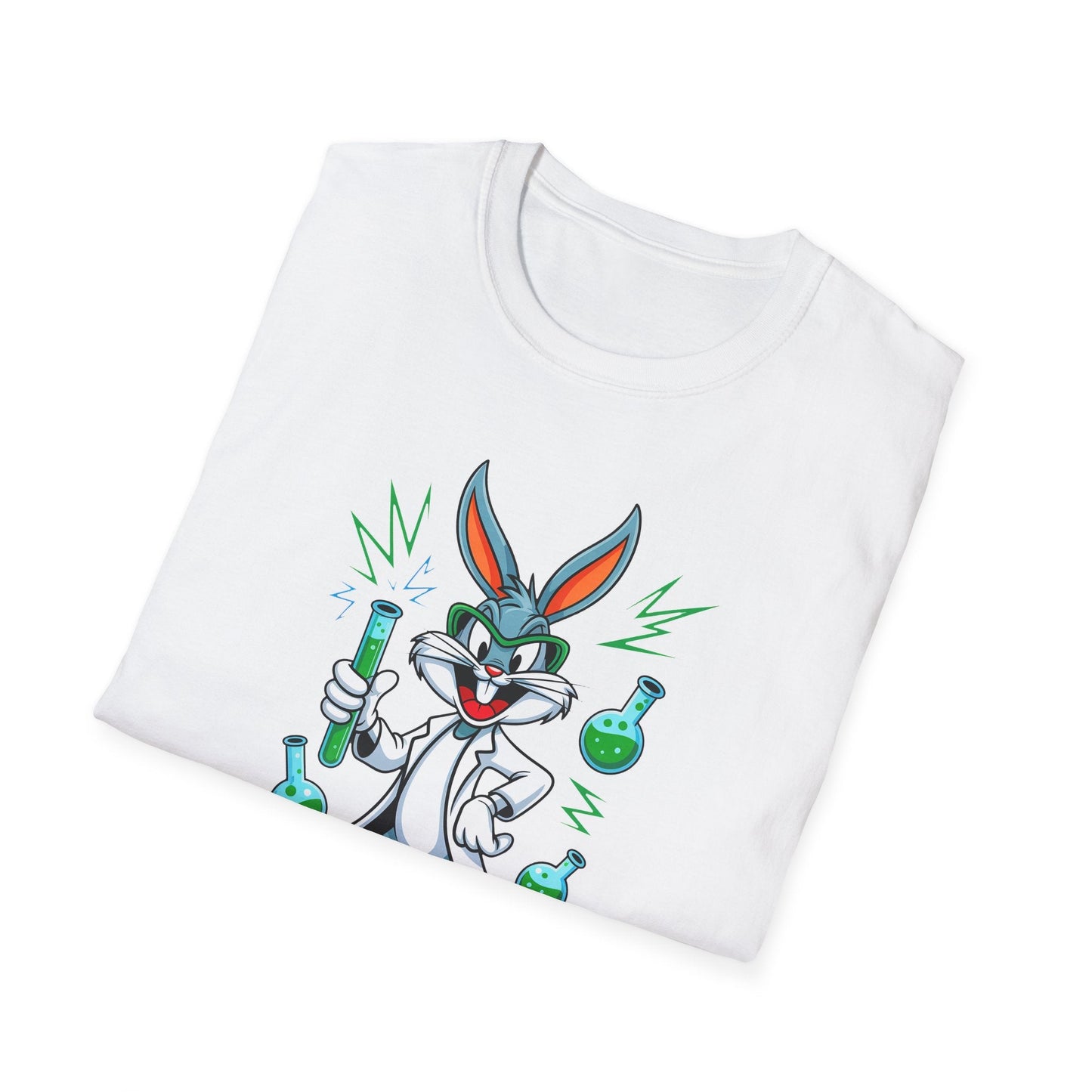 Bugs Bunny T Shirt Unisex Softstyle Cartoon Tee 100 Percent Ring Spun Cotton Graphic Artwork