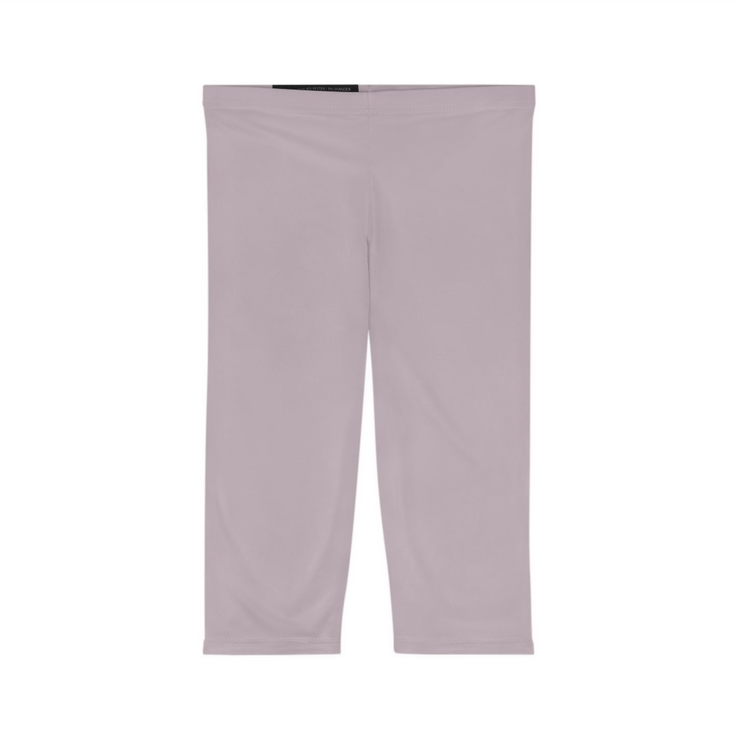 Pale Purple Color Women's Brushed Suede Poly Span Casual Capri Leggings XS-2XL