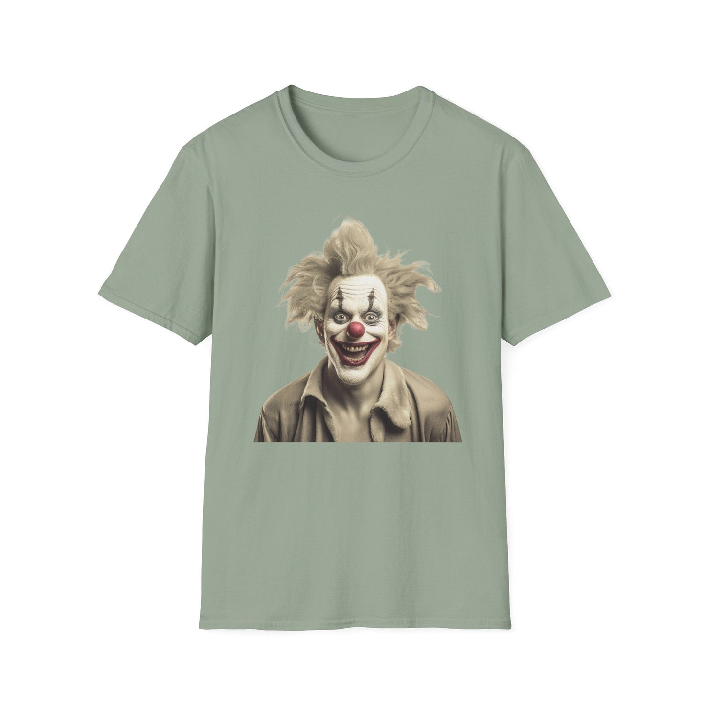 Clown Shirt Unisex T Shirt Funny Man Circus Shirt Scary Man Shirt Softstyle Gildan 64000